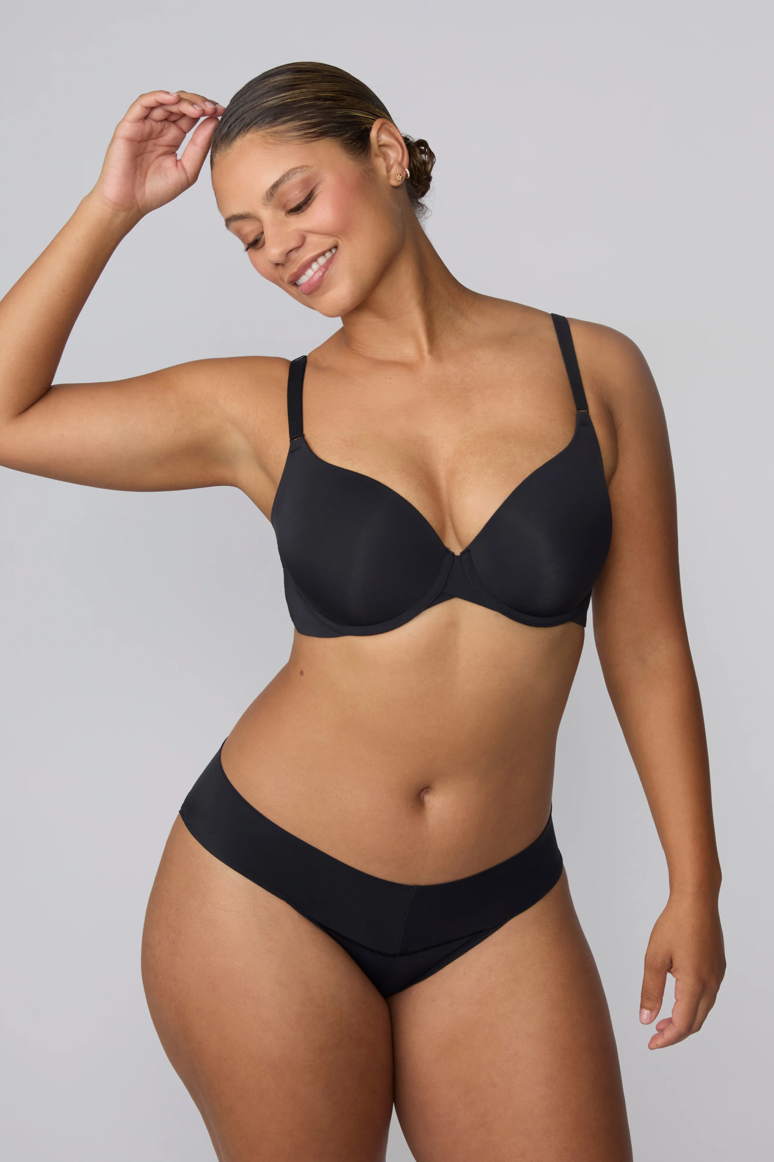 Base Push-Up Bra - Black - Image 6