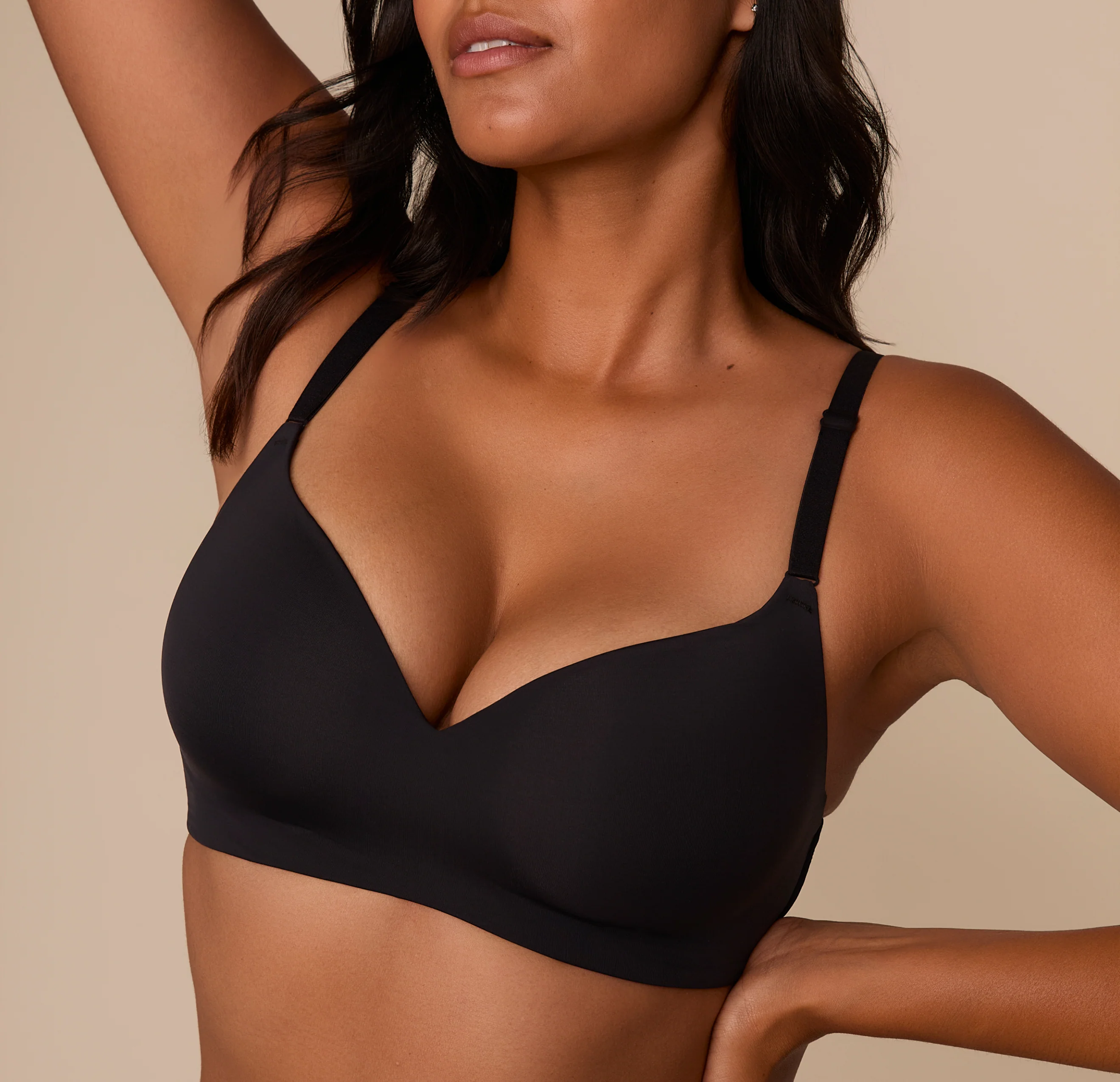 Base Wirefree T-Shirt Bra - Black - Image 5
