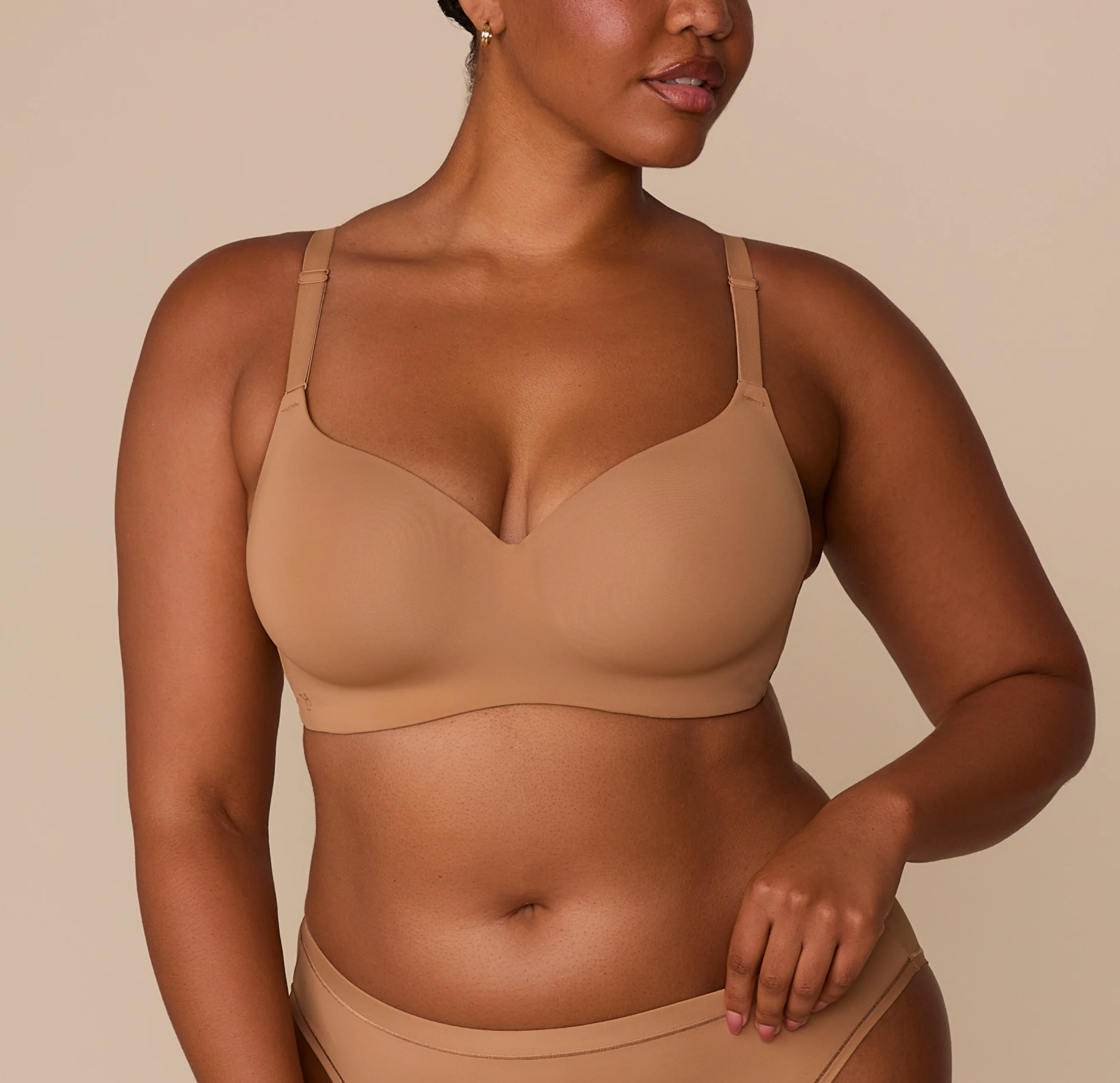 Base Wirefree T-Shirt Bra - Tan