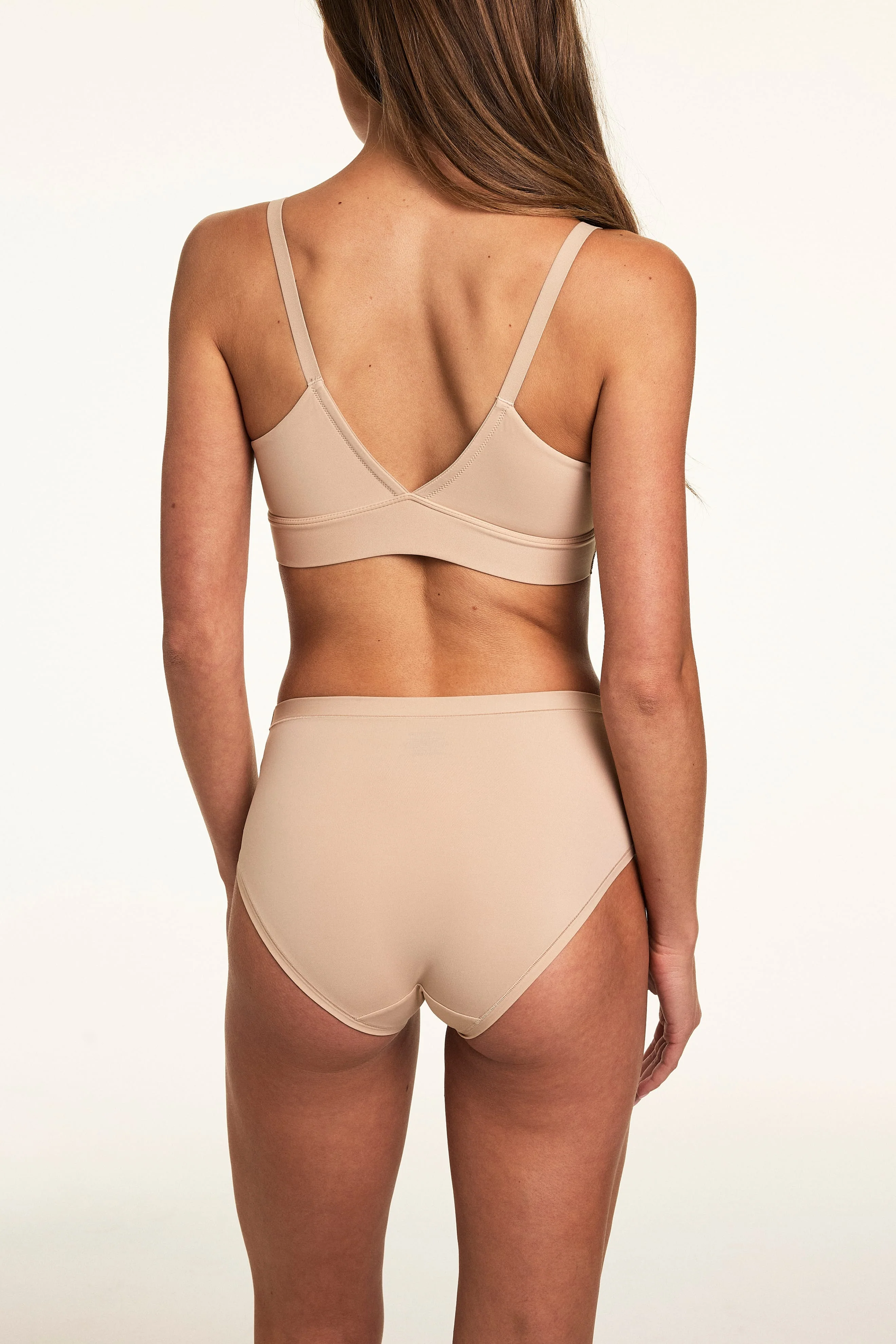 Bliss Triangle Bralette - Beige - Image 7
