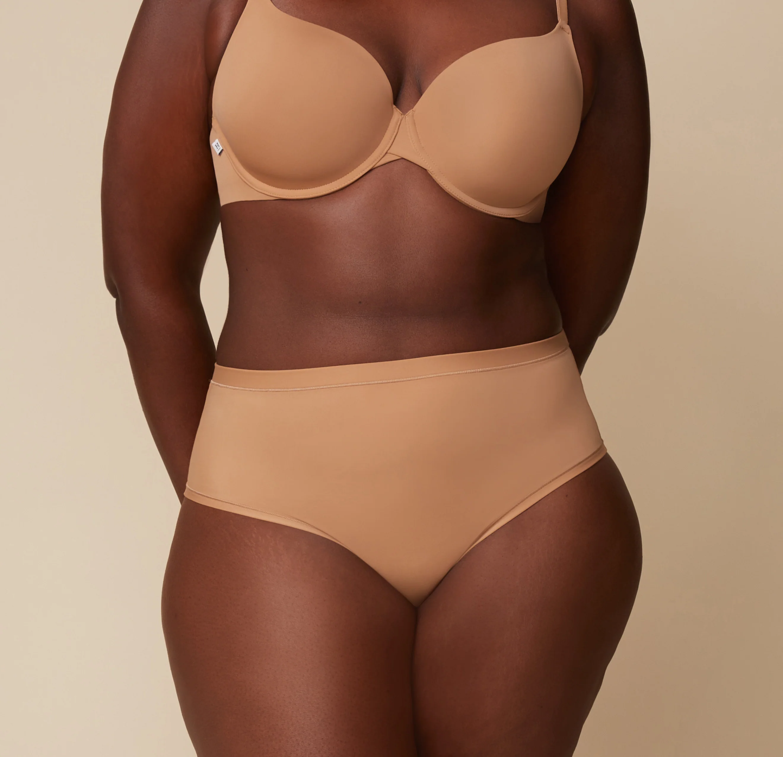 Bliss Highwaist Brief - Tan - Image 8