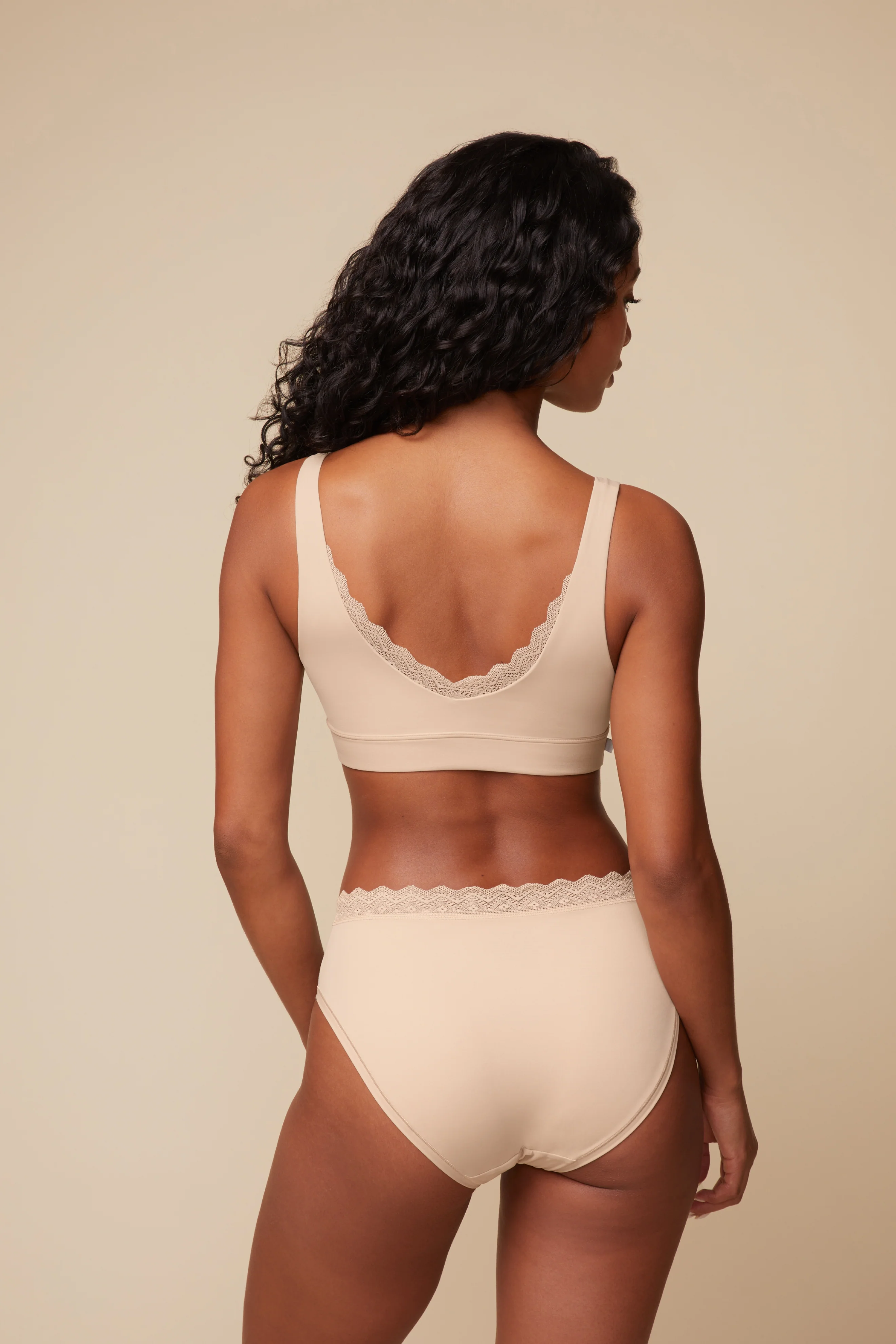 Bliss Lace Bralette - Beige - Image 3