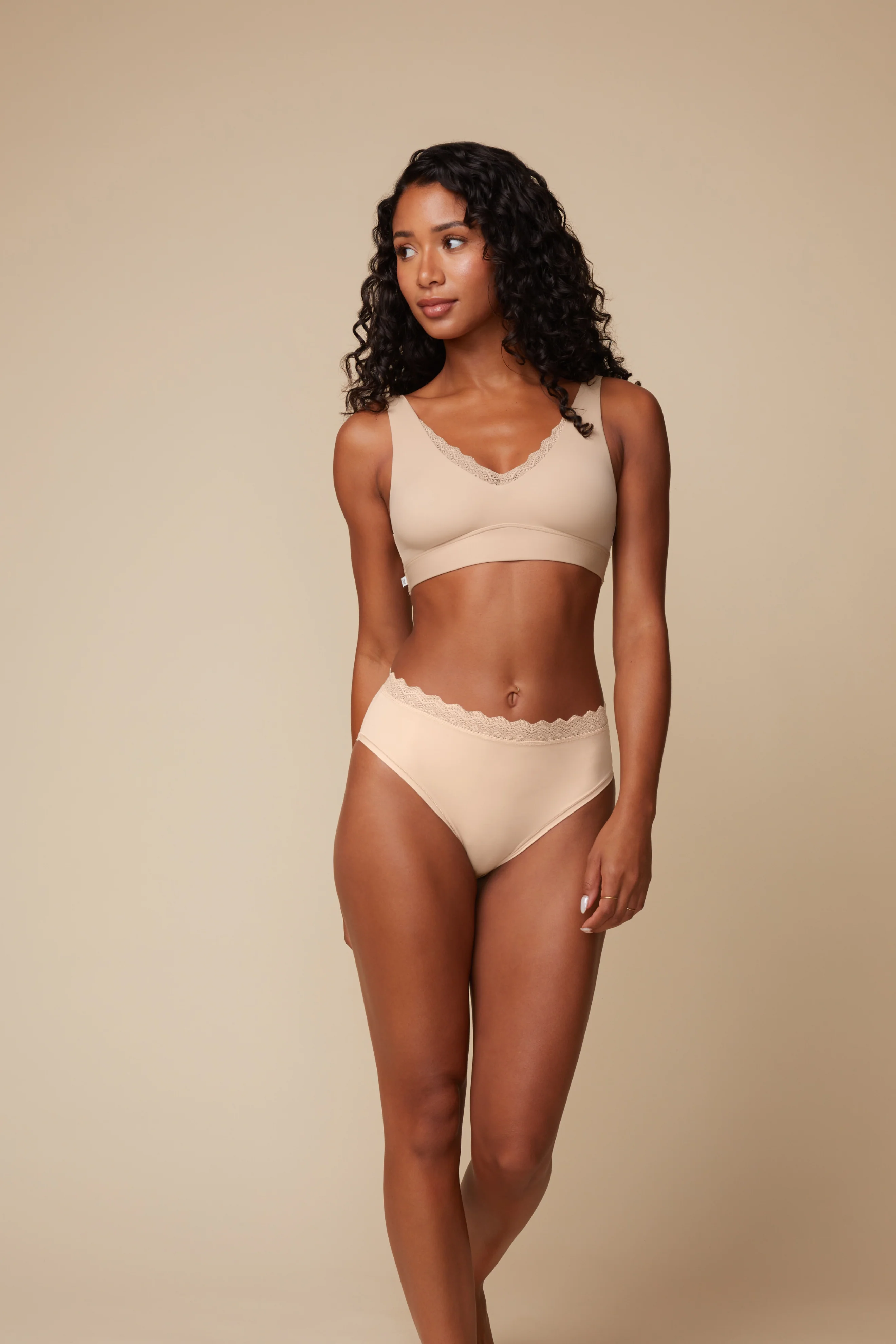 Bliss Lace Bralette - Beige - Image 6