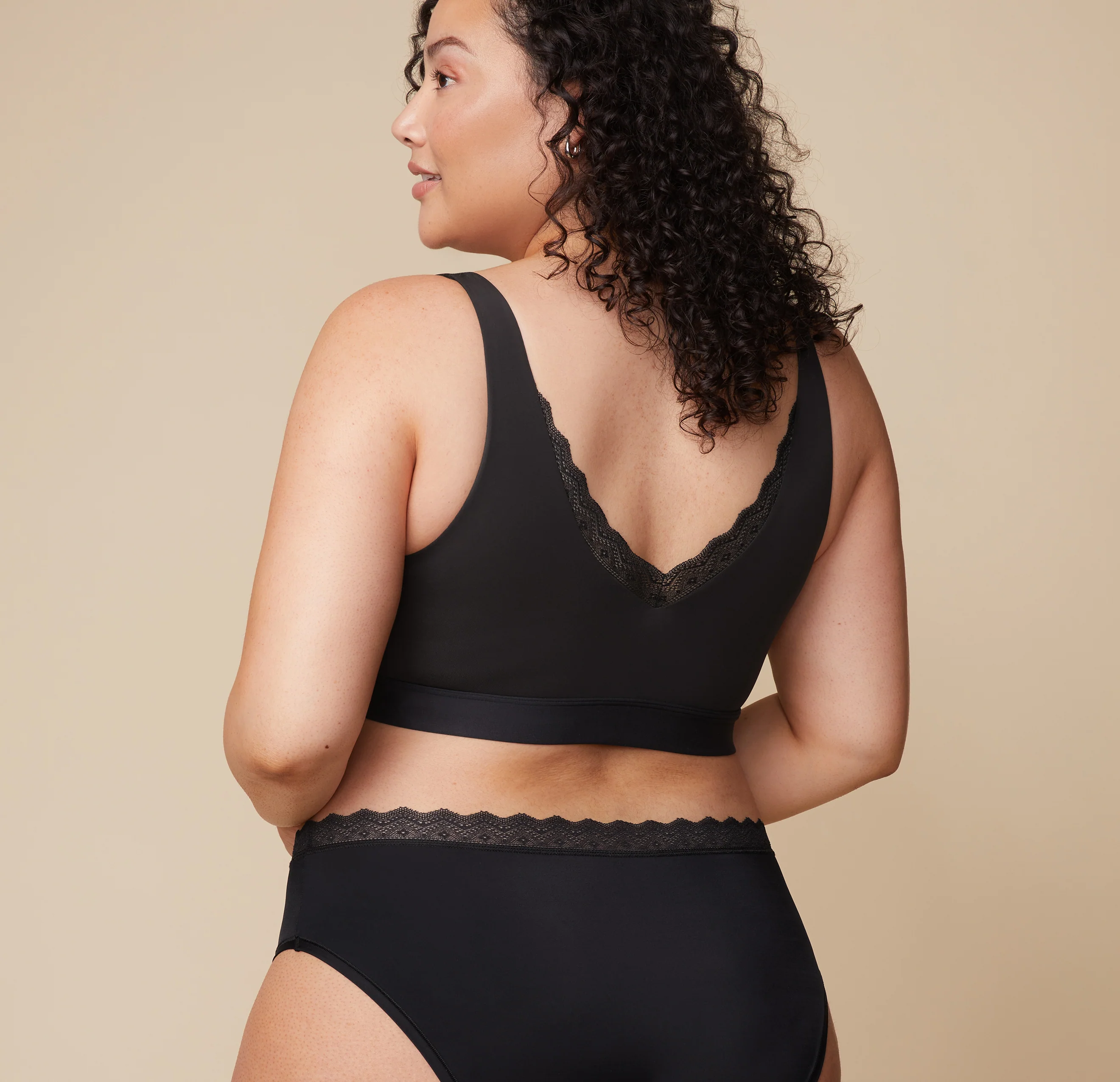 Bliss Lace Bralette - Black - Image 4