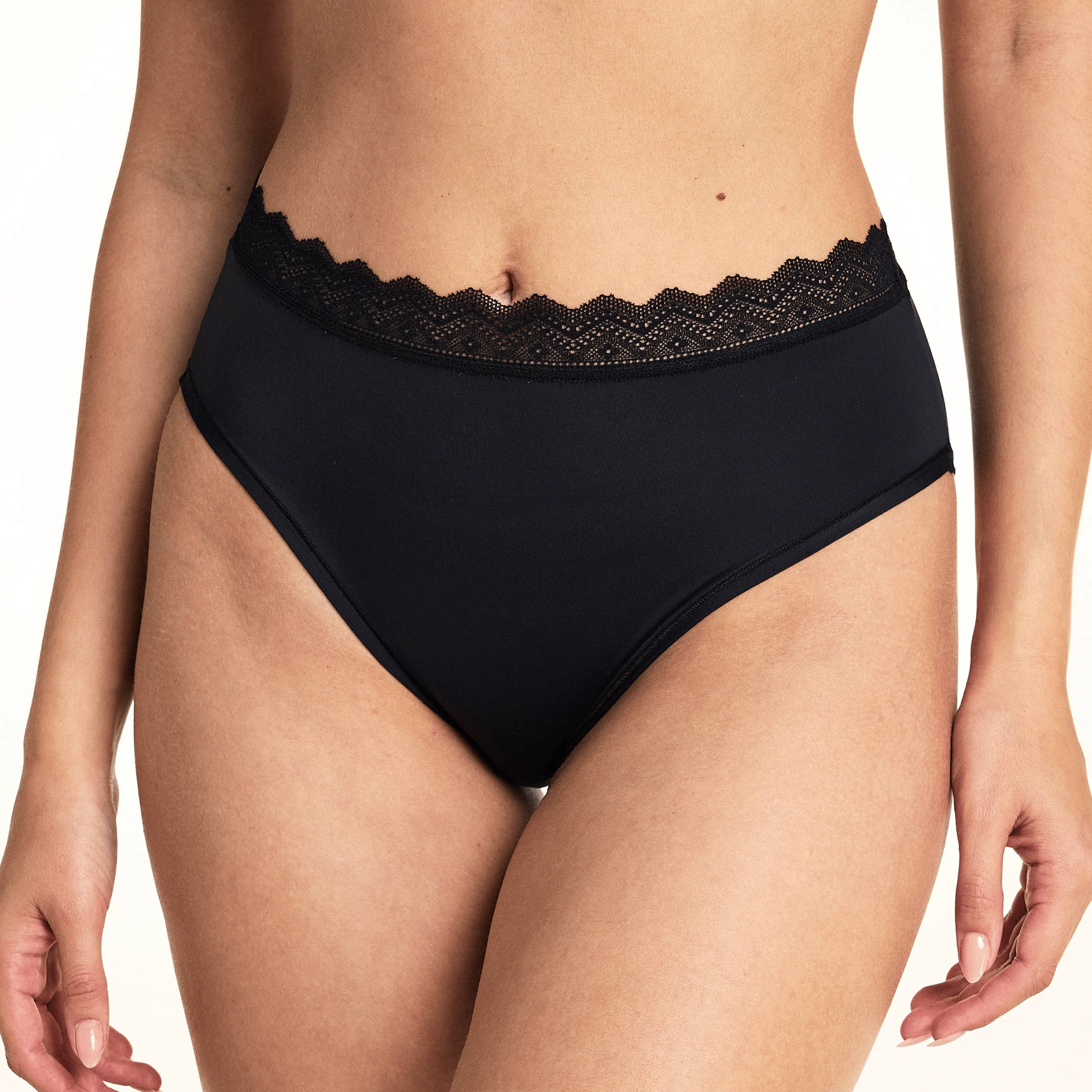 Bliss Lace Highwaist Brief - Black - Image 7