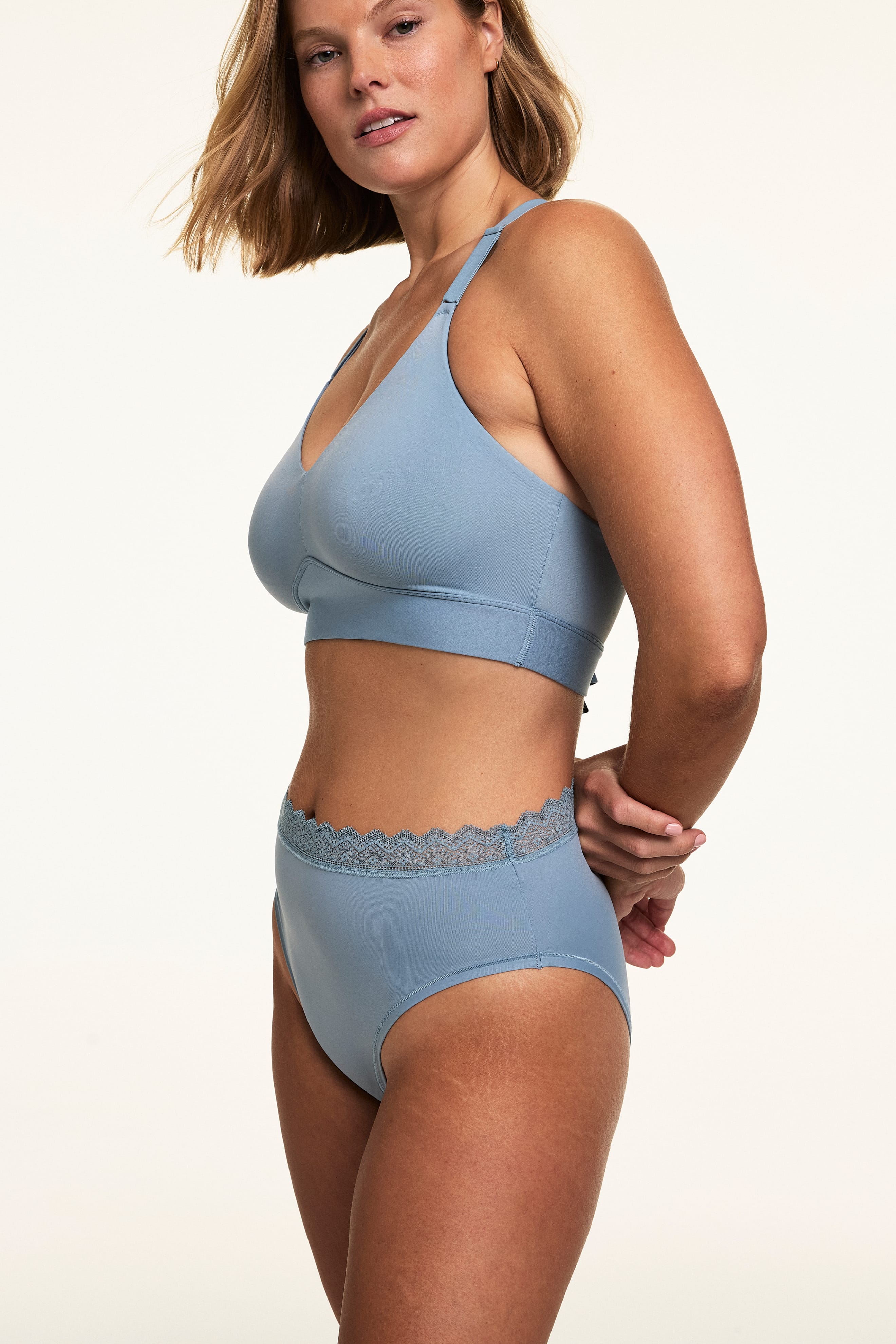 Bliss Lace Highwaist Brief - Poolside - Image 5