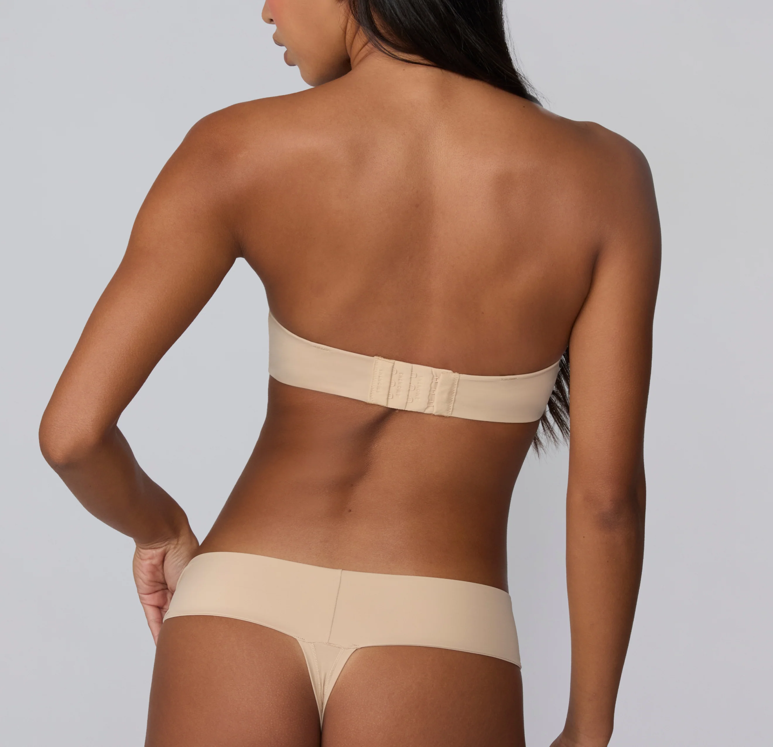 Bliss Low Rise Thong - Beige - Image 3