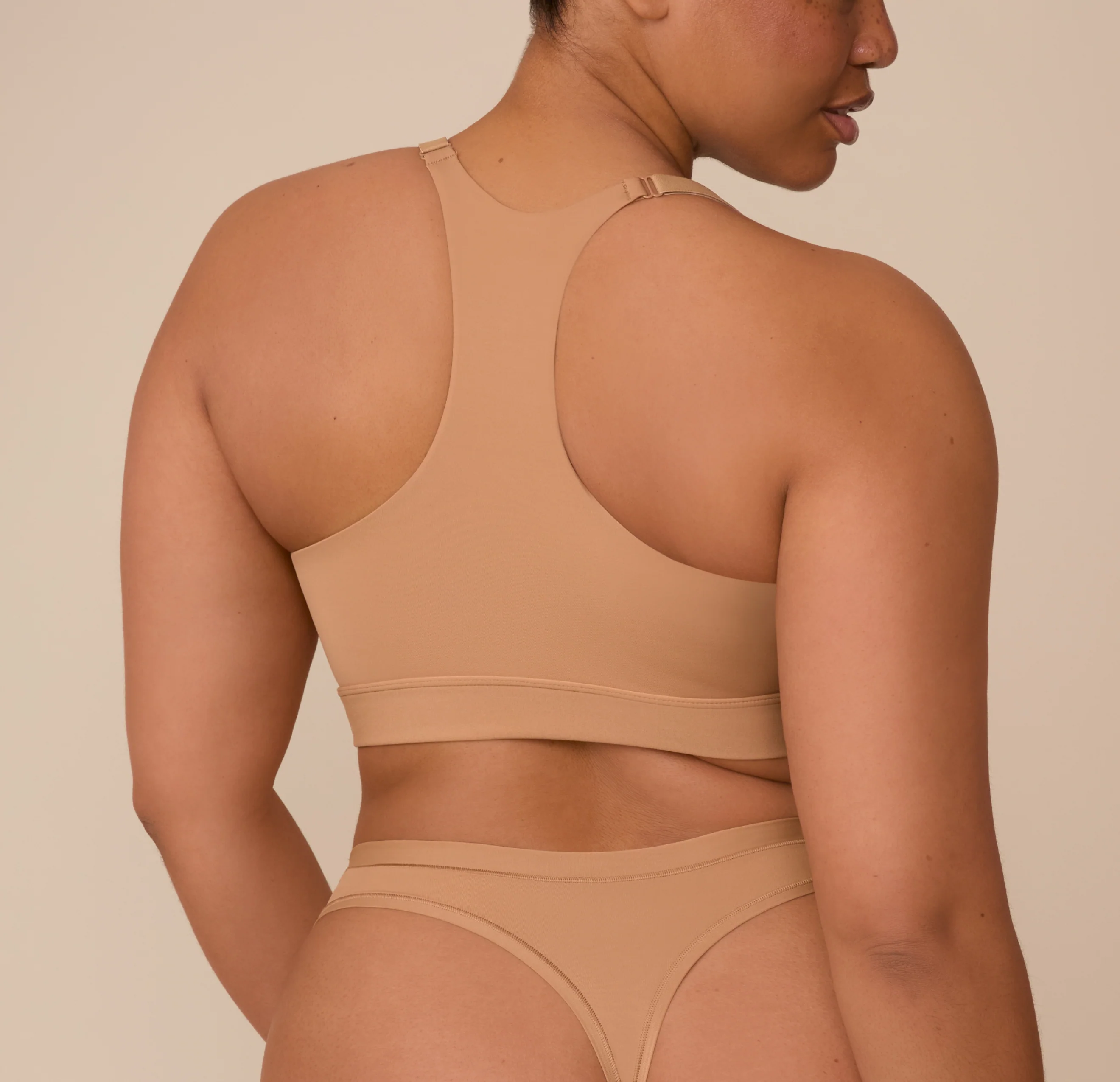 Bliss Racerback Bralette - Tan - Image 3