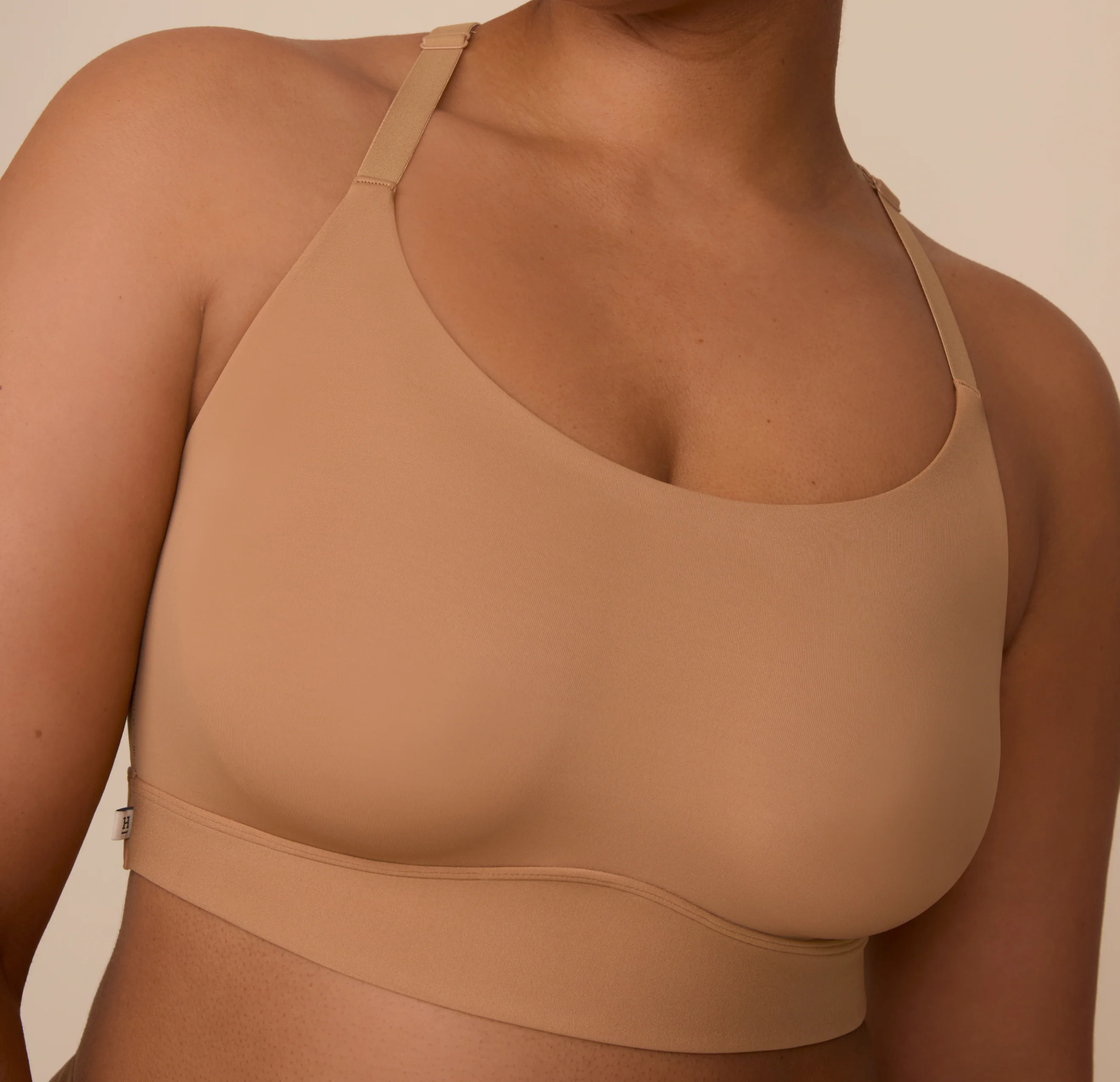 Bliss Racerback Bralette - Tan - Image 6