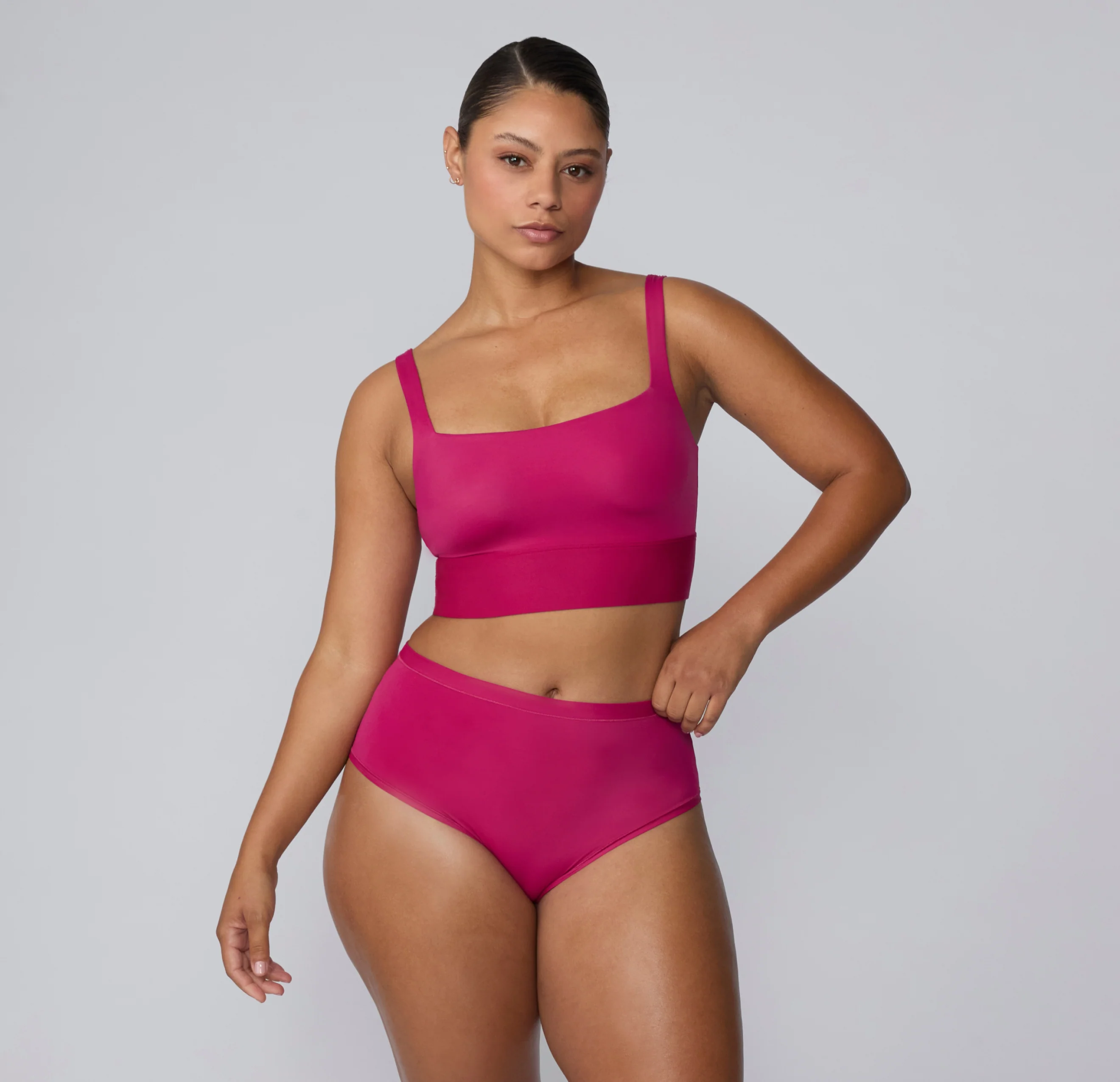 Bliss Square Neck Bralette - Winterberry - Image 3