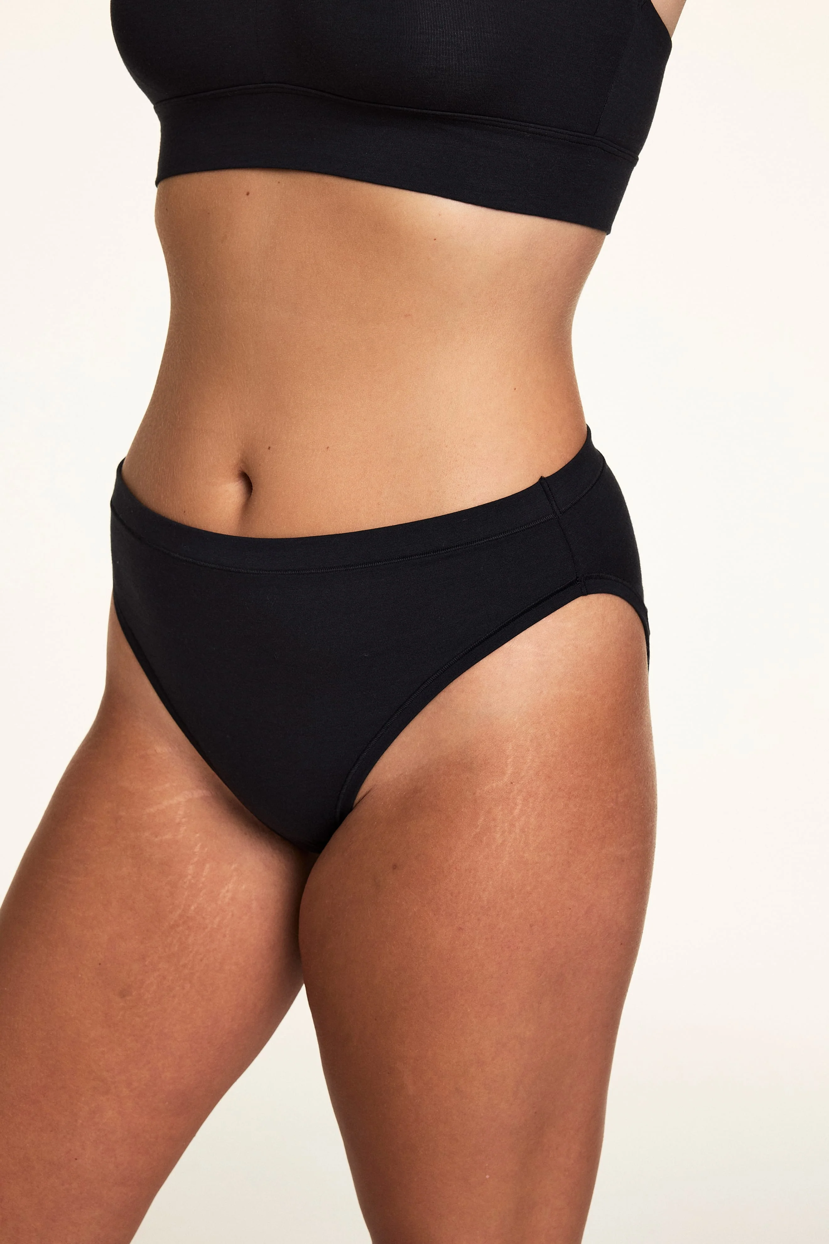 Cloud Cotton French Cut Brief - Black - Image 5