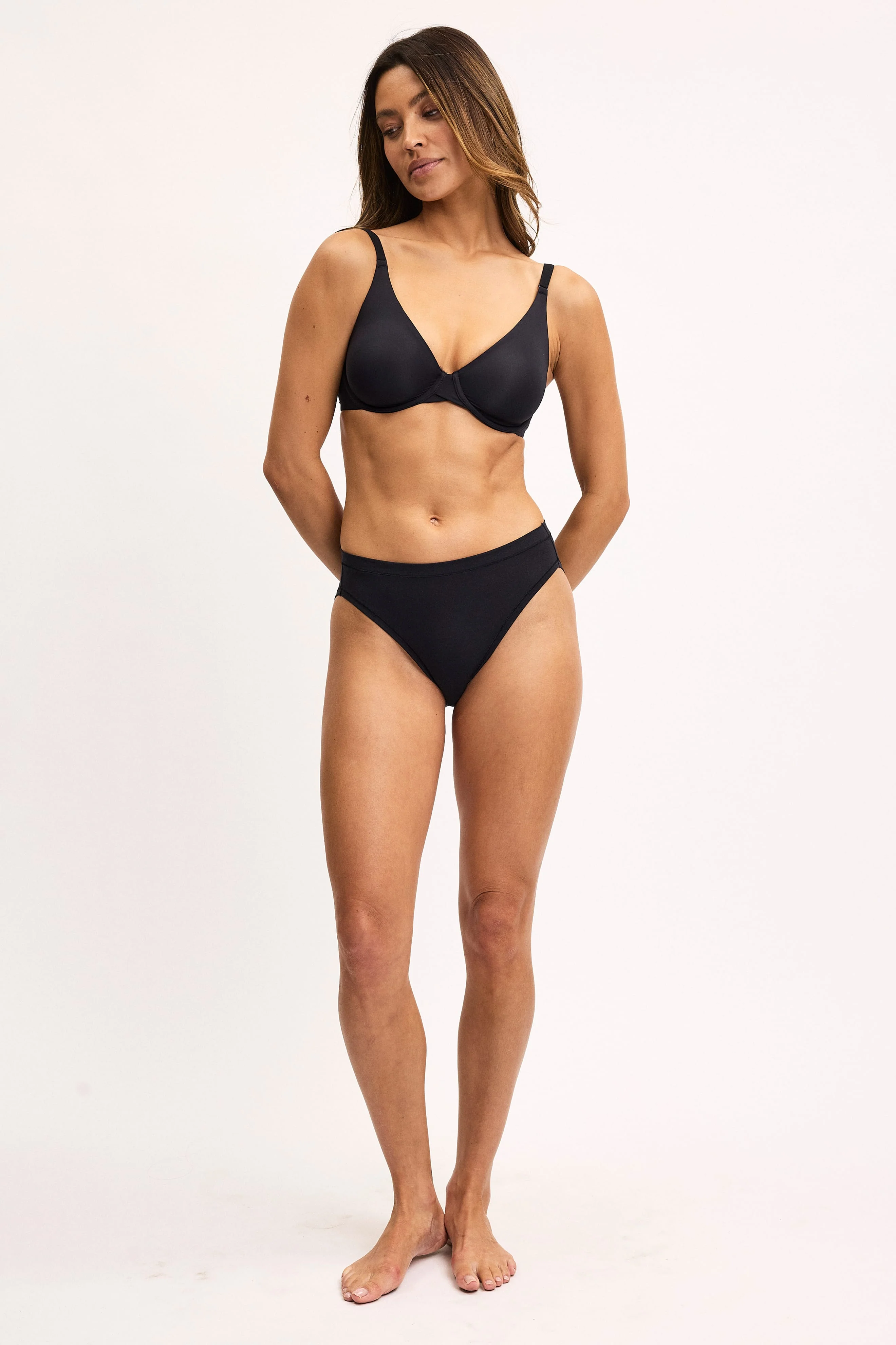Cloud Cotton French Cut Brief - Black - Image 9