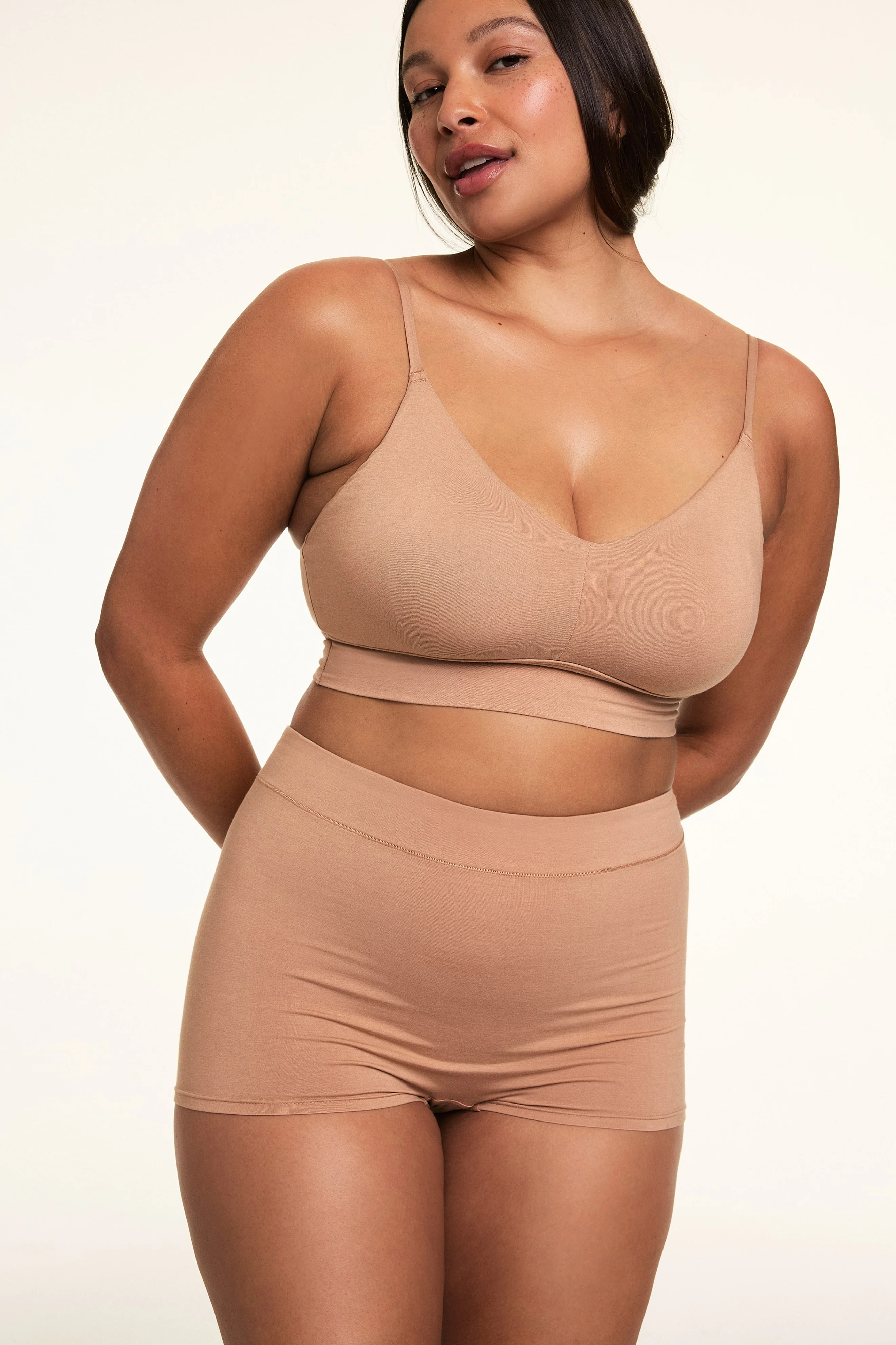 Cloud Cotton Highwaist Boyshort - Dune - Image 3
