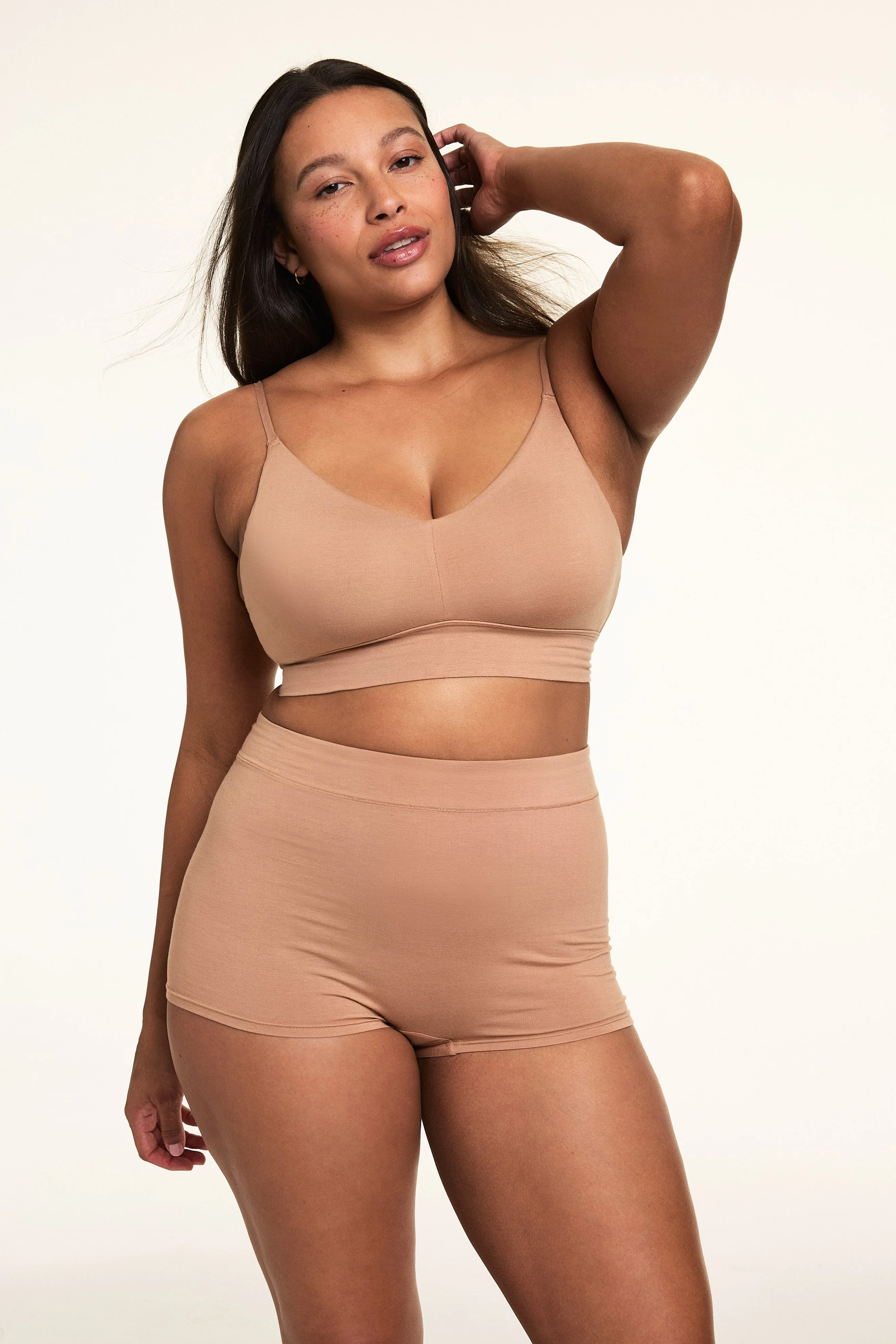 Cloud Cotton Highwaist Boyshort - Dune - Image 4