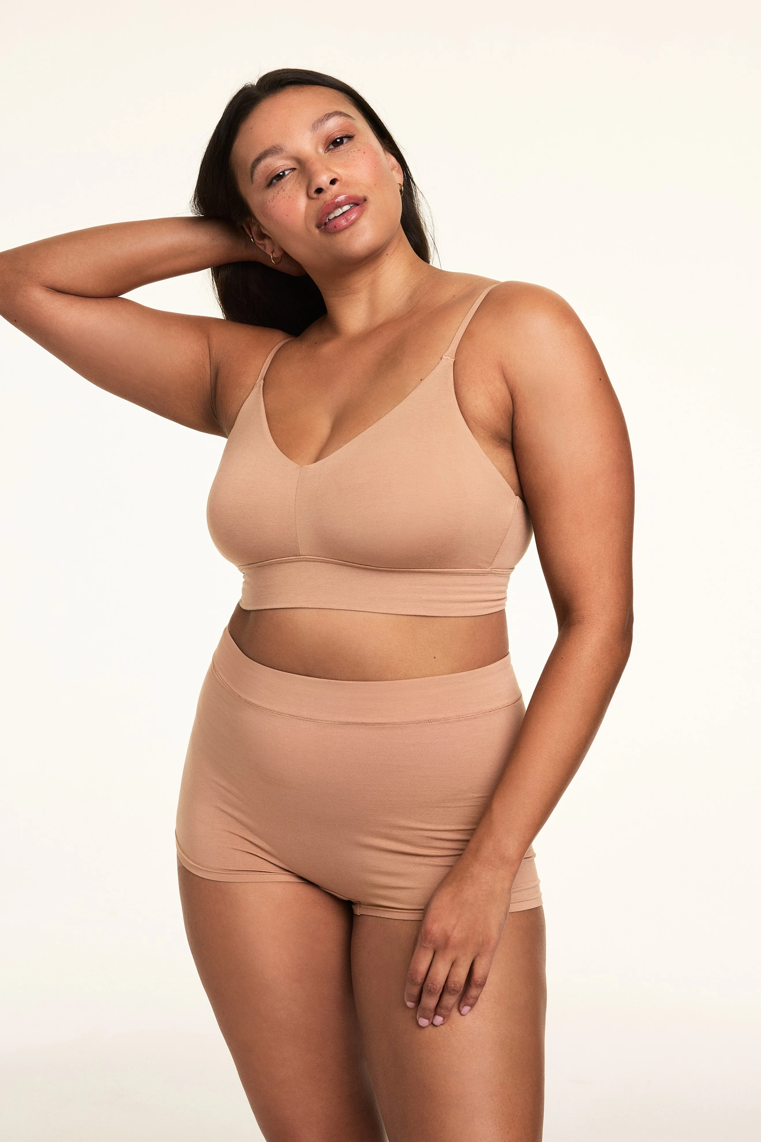 Cloud Cotton Highwaist Boyshort - Dune - Image 6