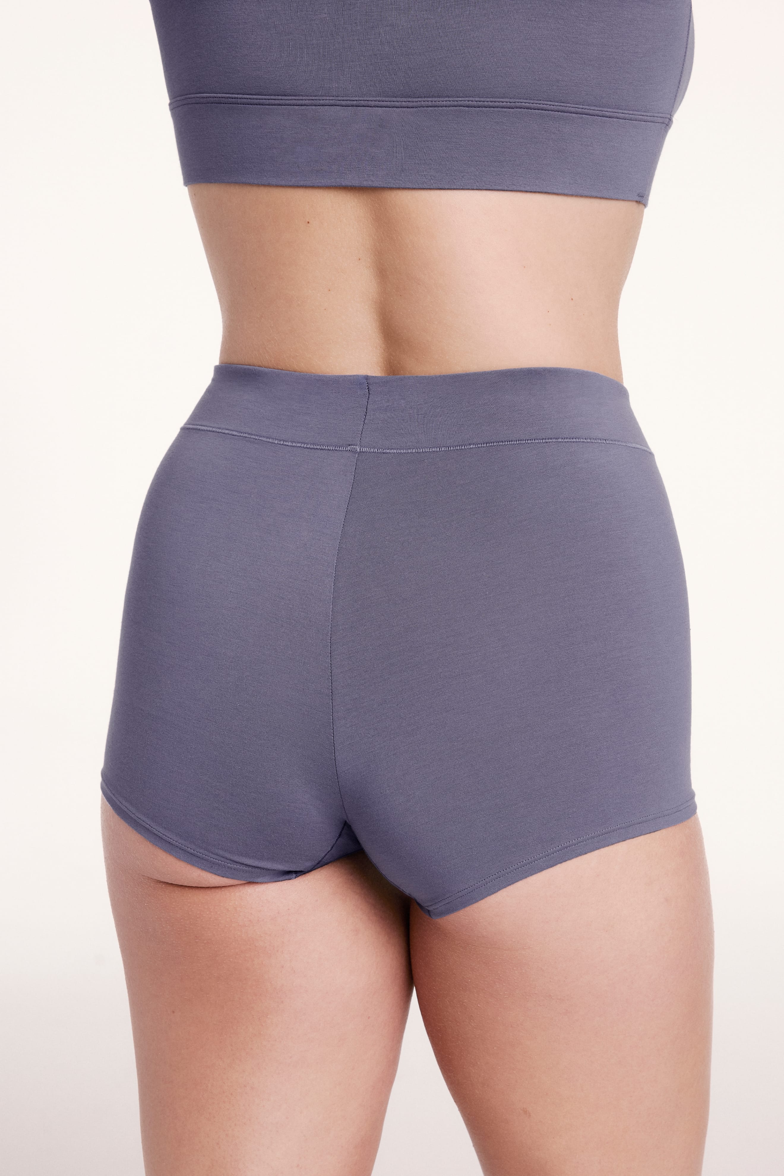 Cloud Cotton Highwaist Boyshort - Slate - Image 3