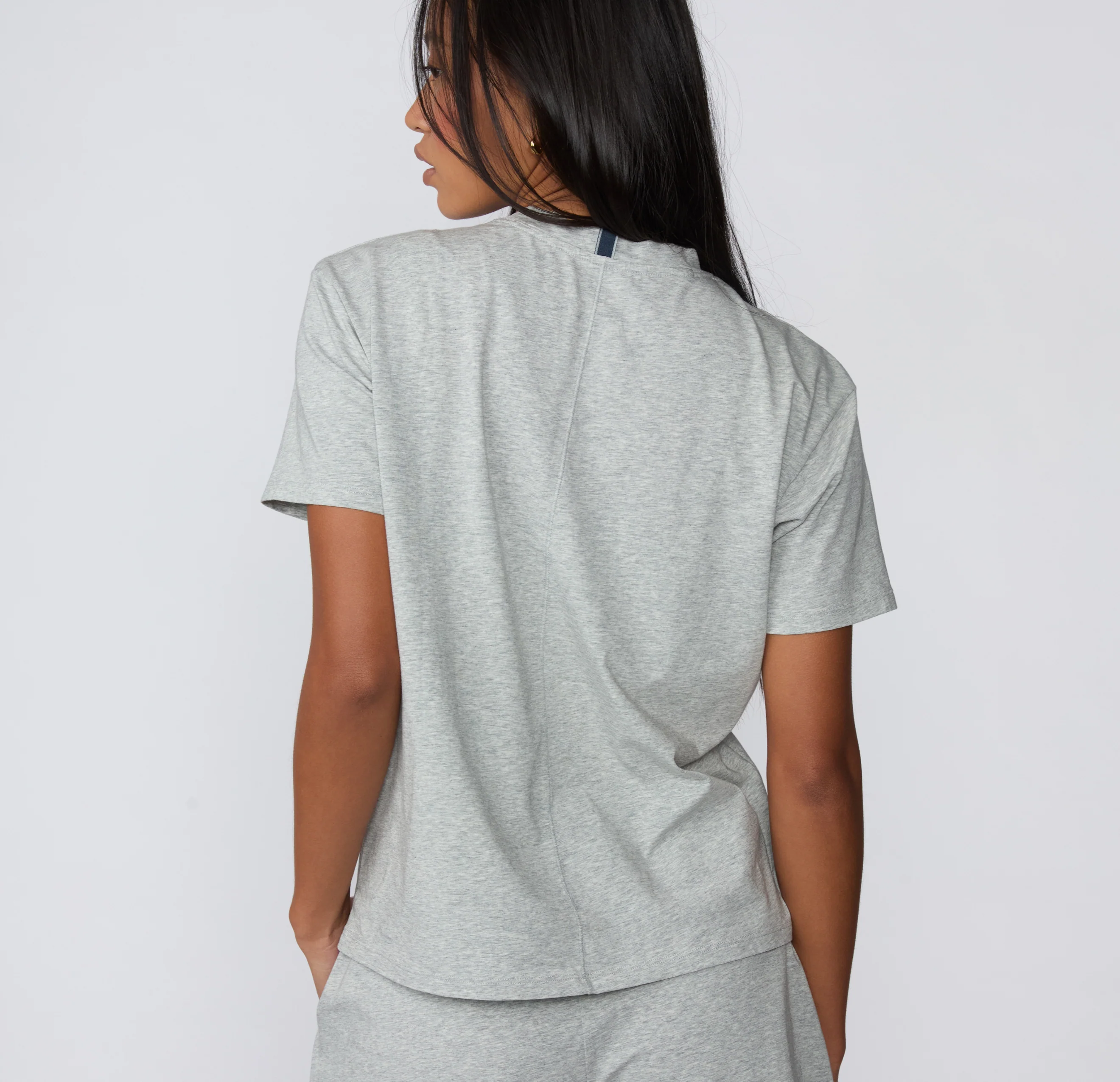 Cloud Cotton Pajama Shirt - Heather Grey - Image 3