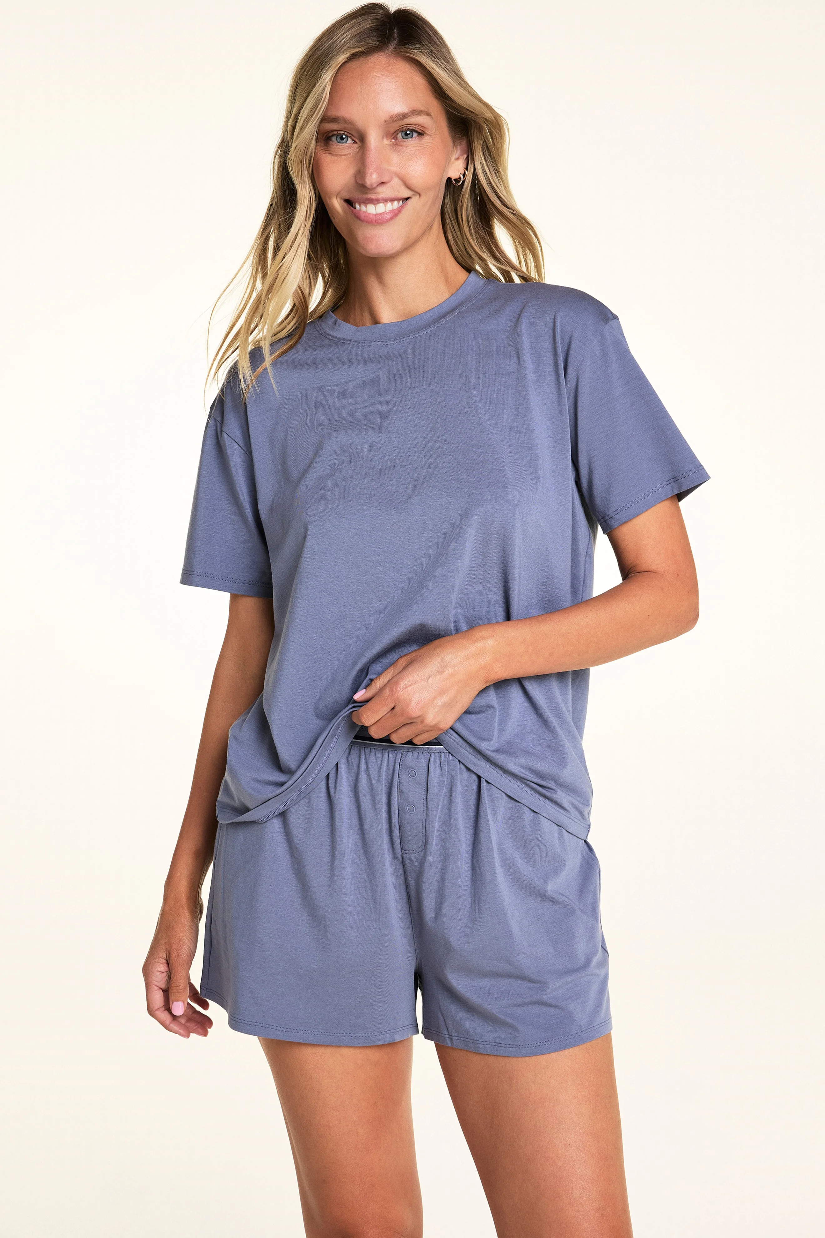 Cloud Cotton Pajama Shirt - Slate - Image 4