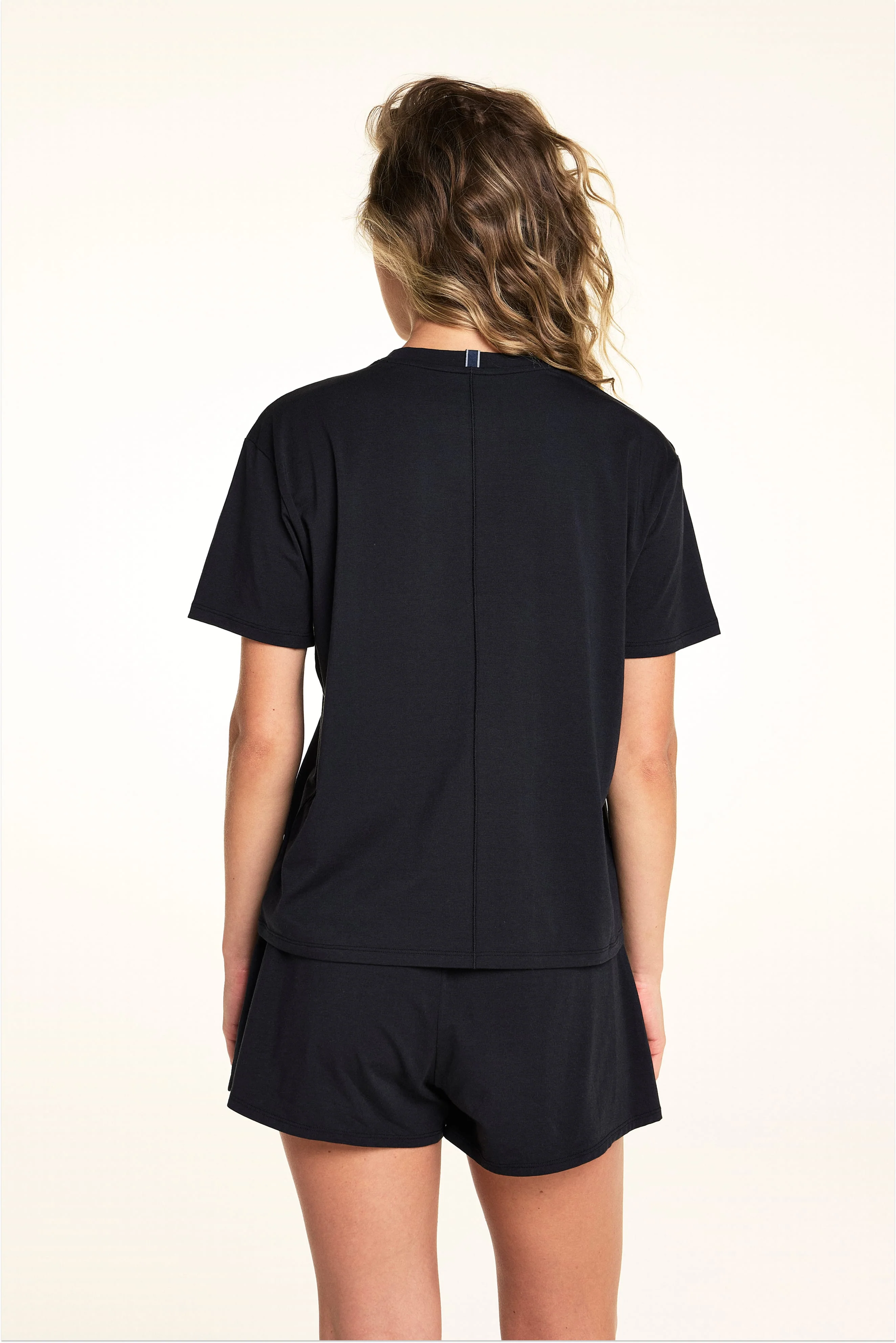 Cloud Cotton Pajama Shorts - Black - Image 7