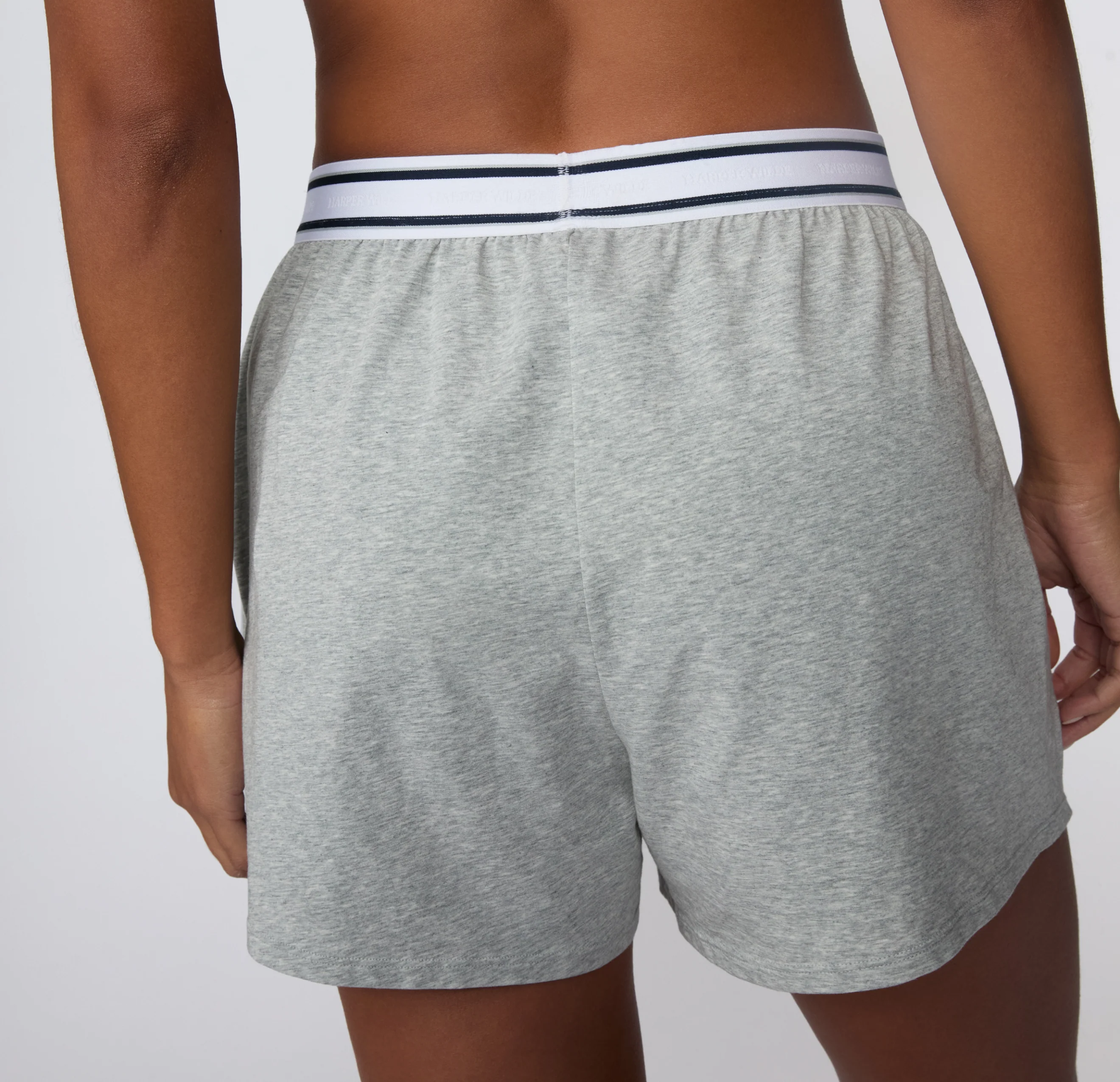 Cloud Cotton Pajama Shorts - Heather Grey - Image 3