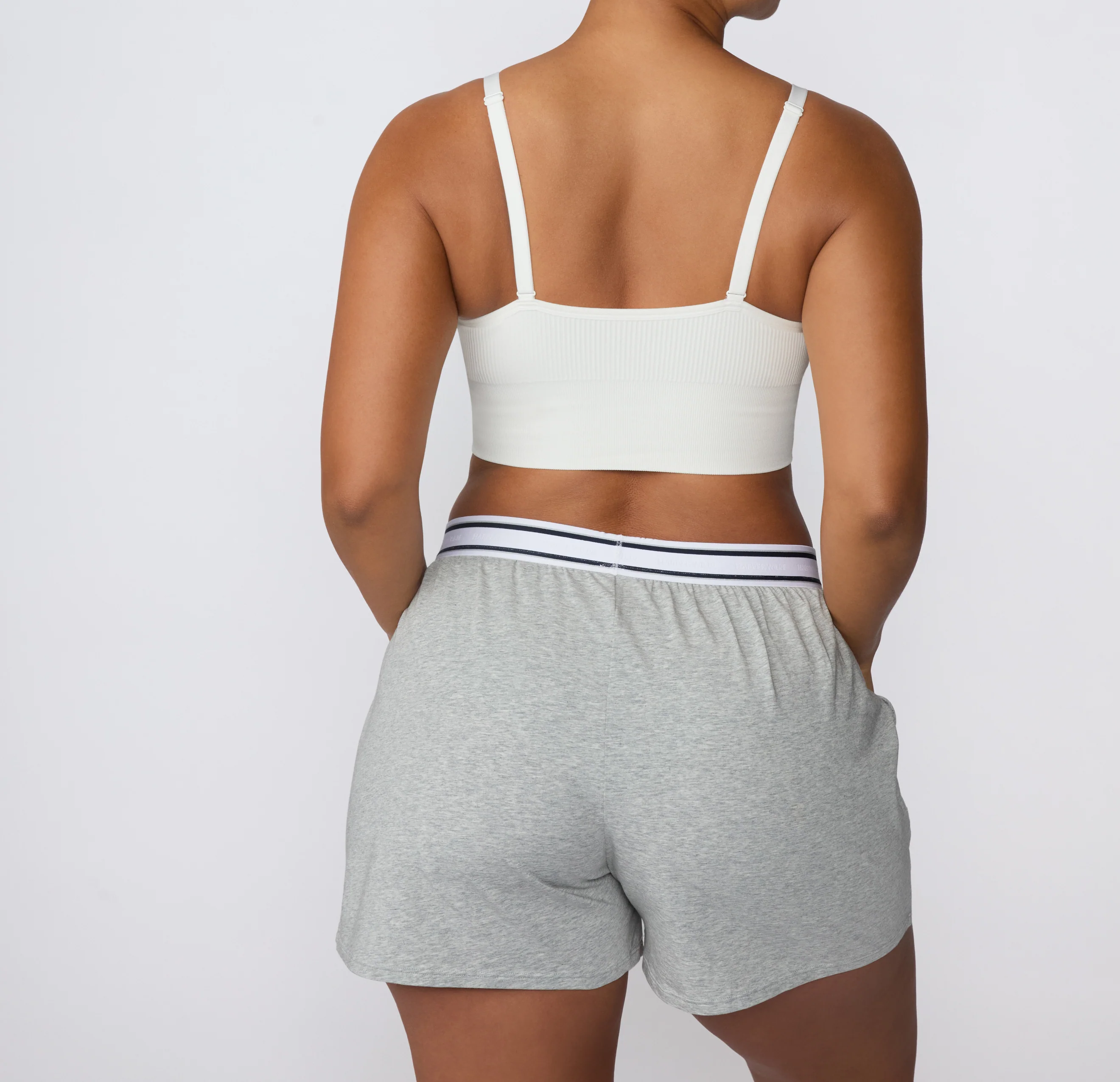 Cloud Cotton Pajama Shorts - Heather Grey - Image 7