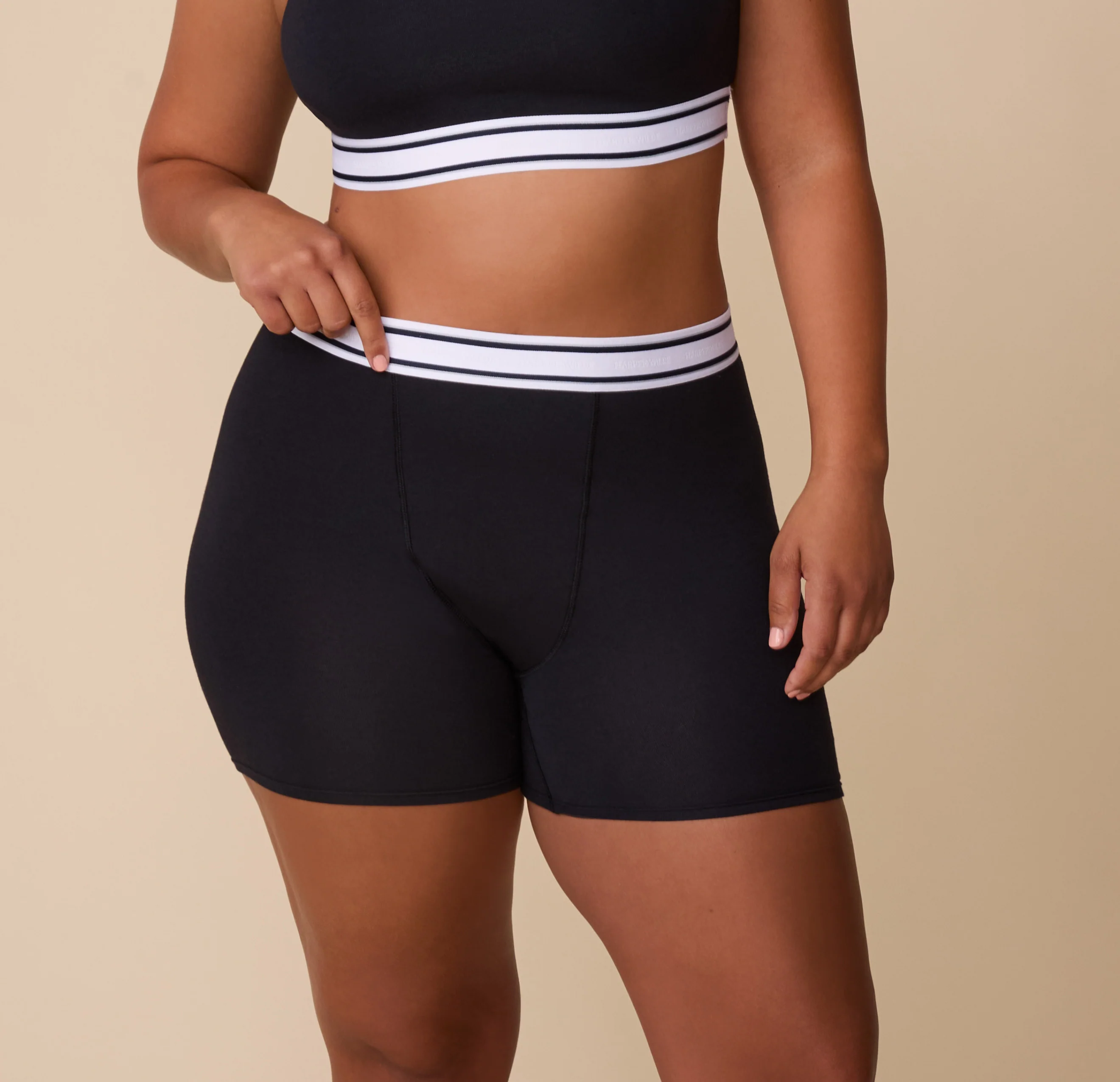 Cloud Cotton Retro Boxer Brief - Black - Image 3