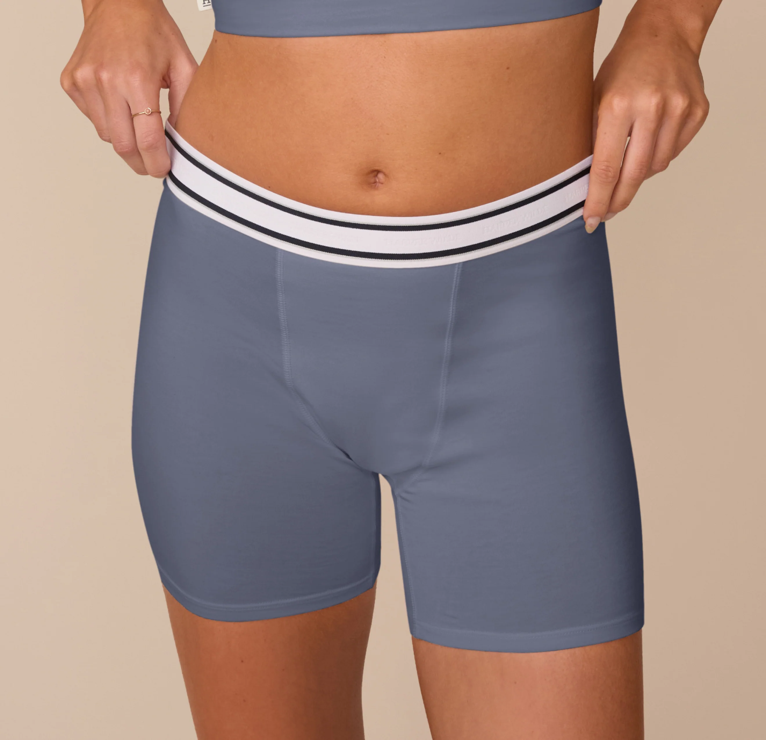 Cloud Cotton Retro Boxer Brief - Slate - Image 5