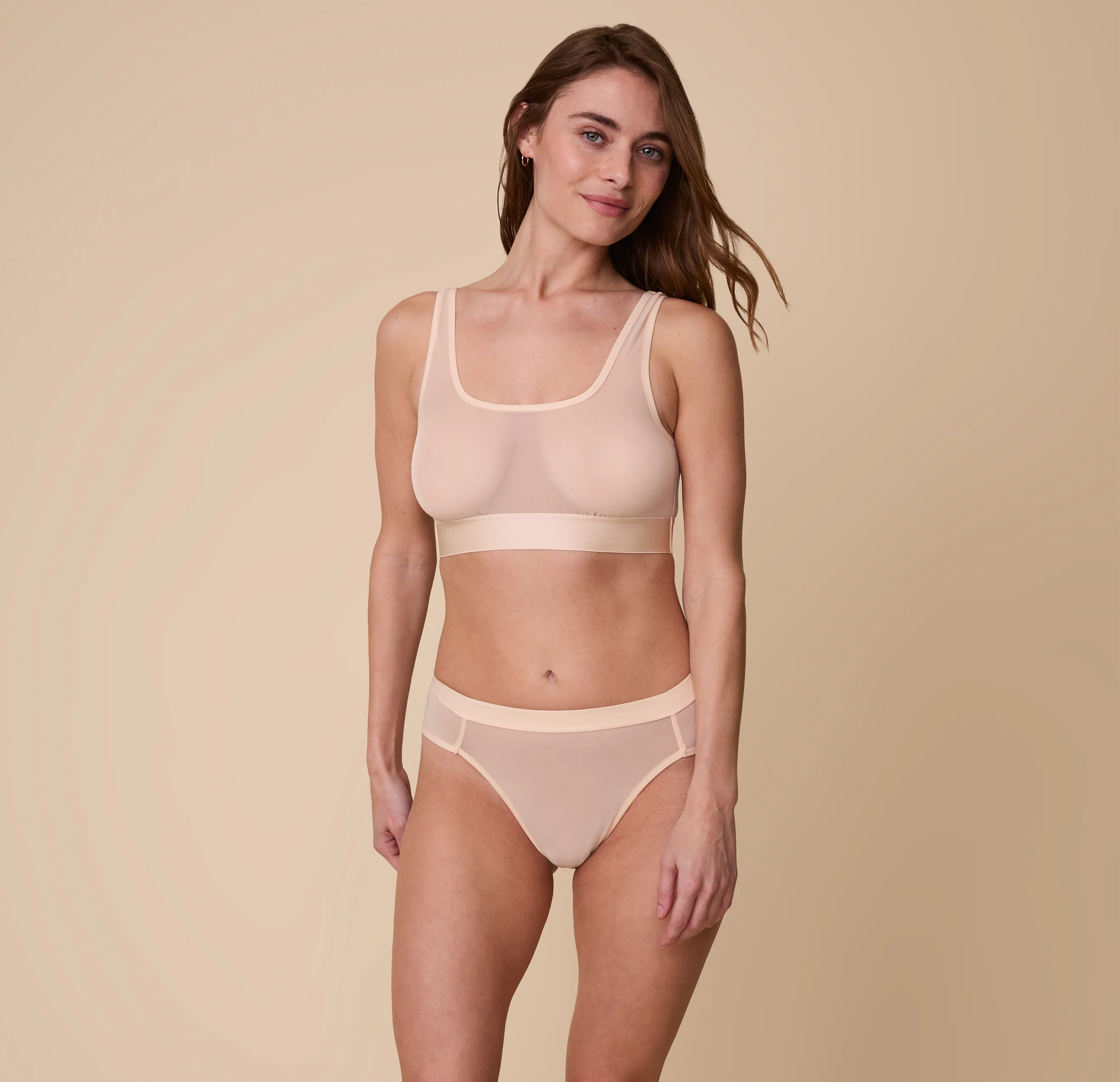 ComfortMesh™ Highwaist Brief - Pearl - Image 4