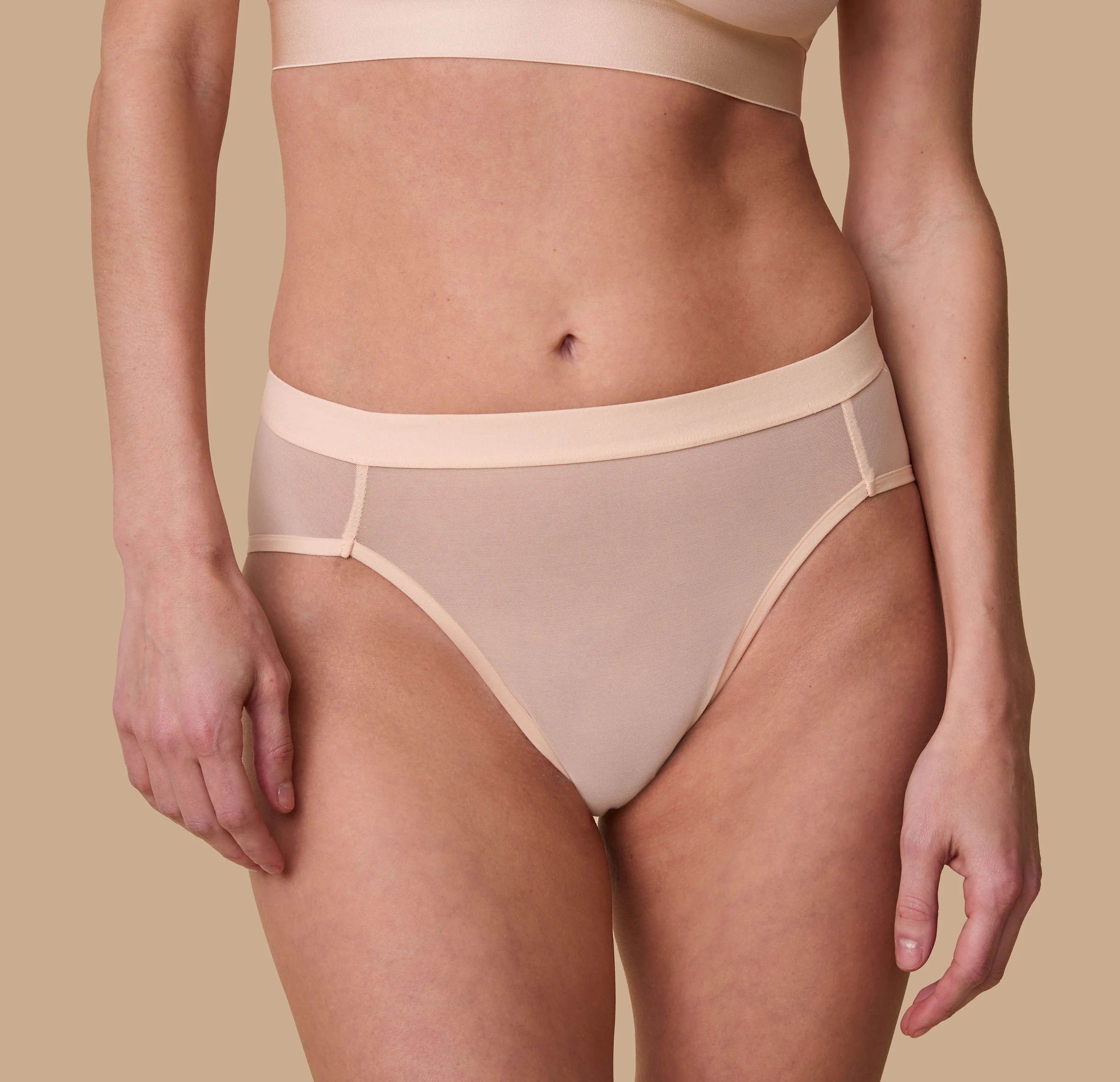 ComfortMesh™ Highwaist Brief - Pearl - Image 6