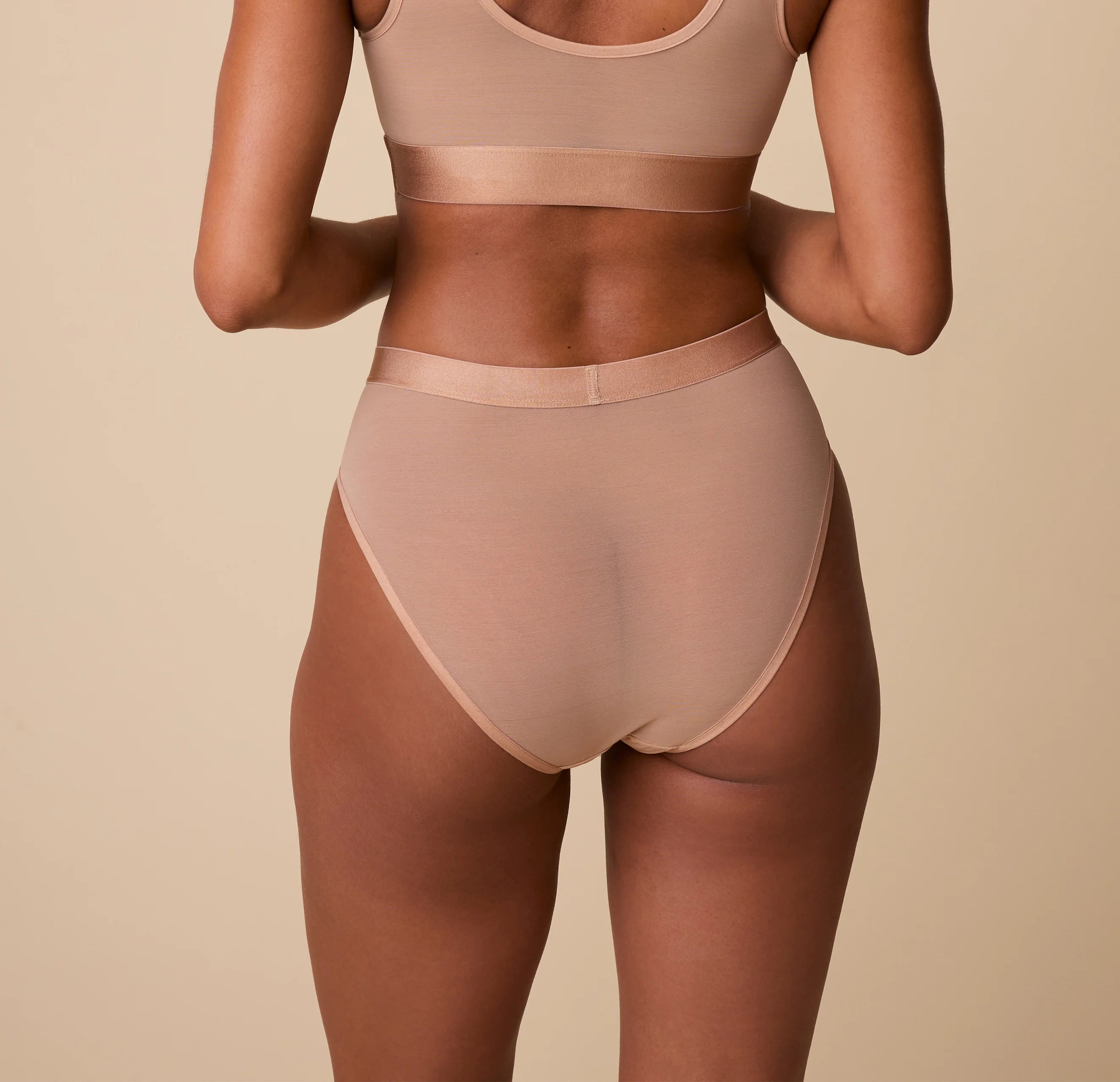 ComfortMesh™ Highwaist Brief - Taupe - Image 3