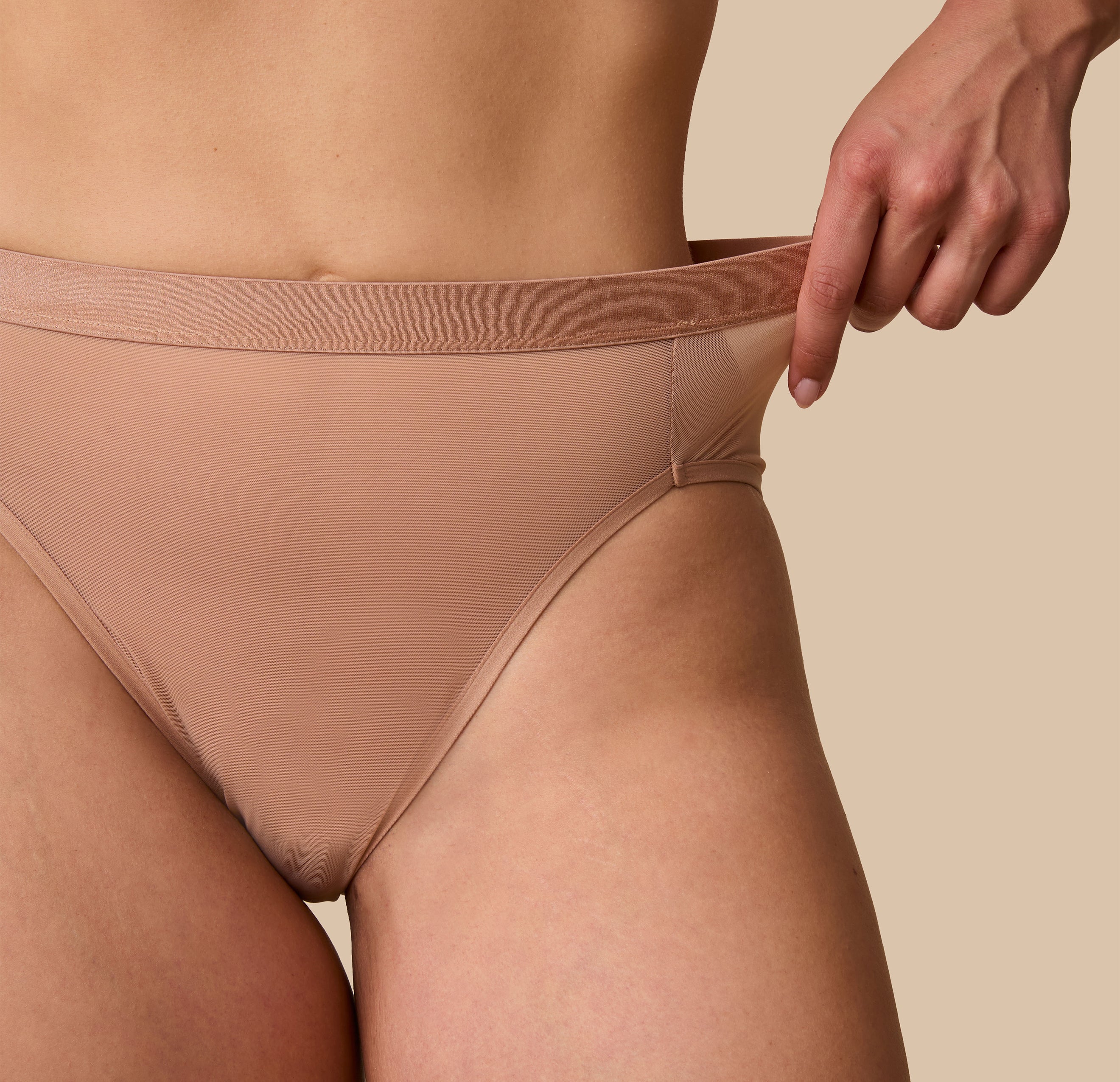 ComfortMesh™ Highwaist Brief - Taupe - Image 8