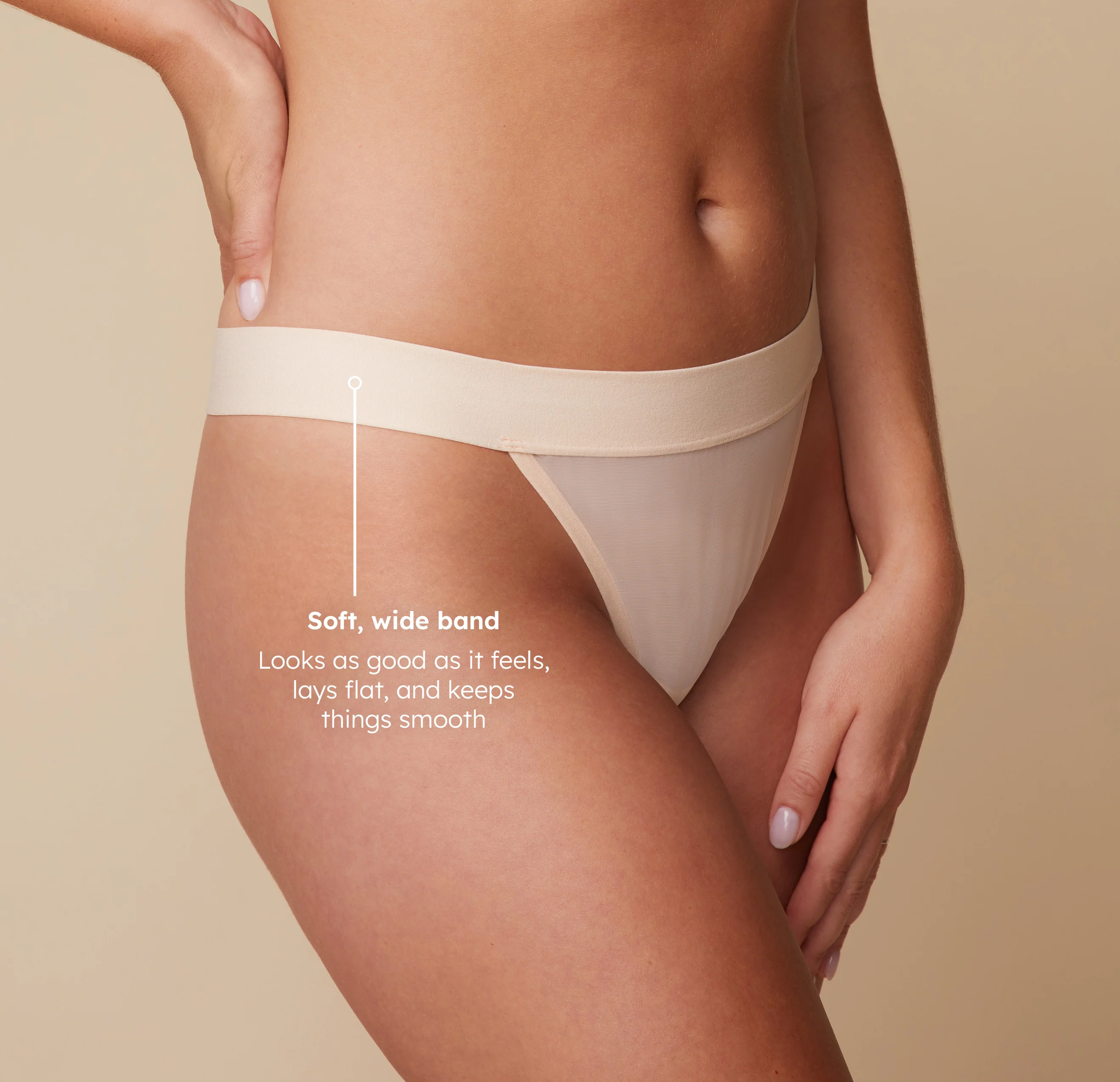 ComfortMesh™ Thong - Pearl - Image 5