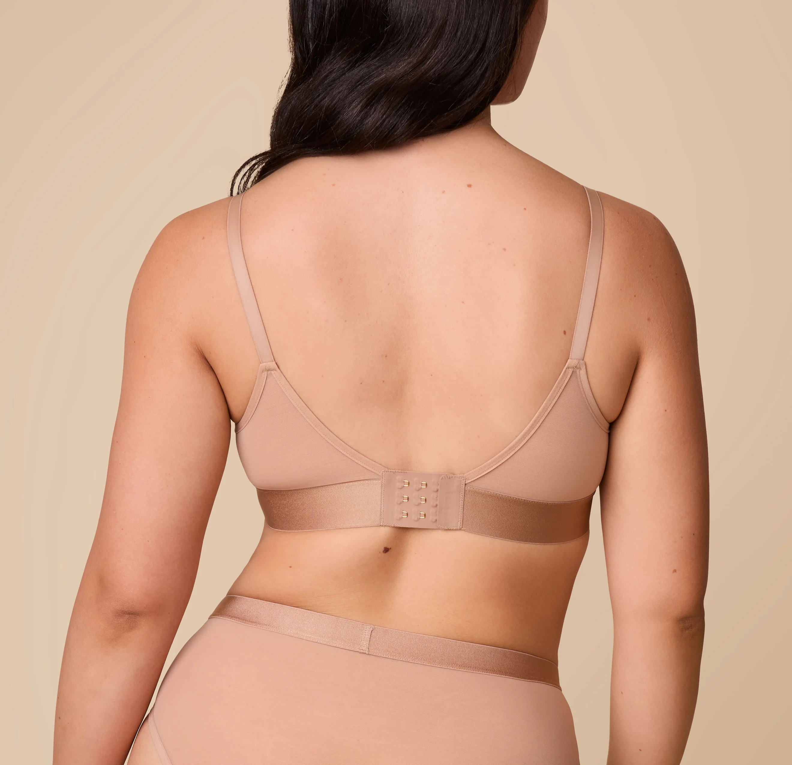 ComfortMesh™ Triangle Bralette - Taupe - Image 2