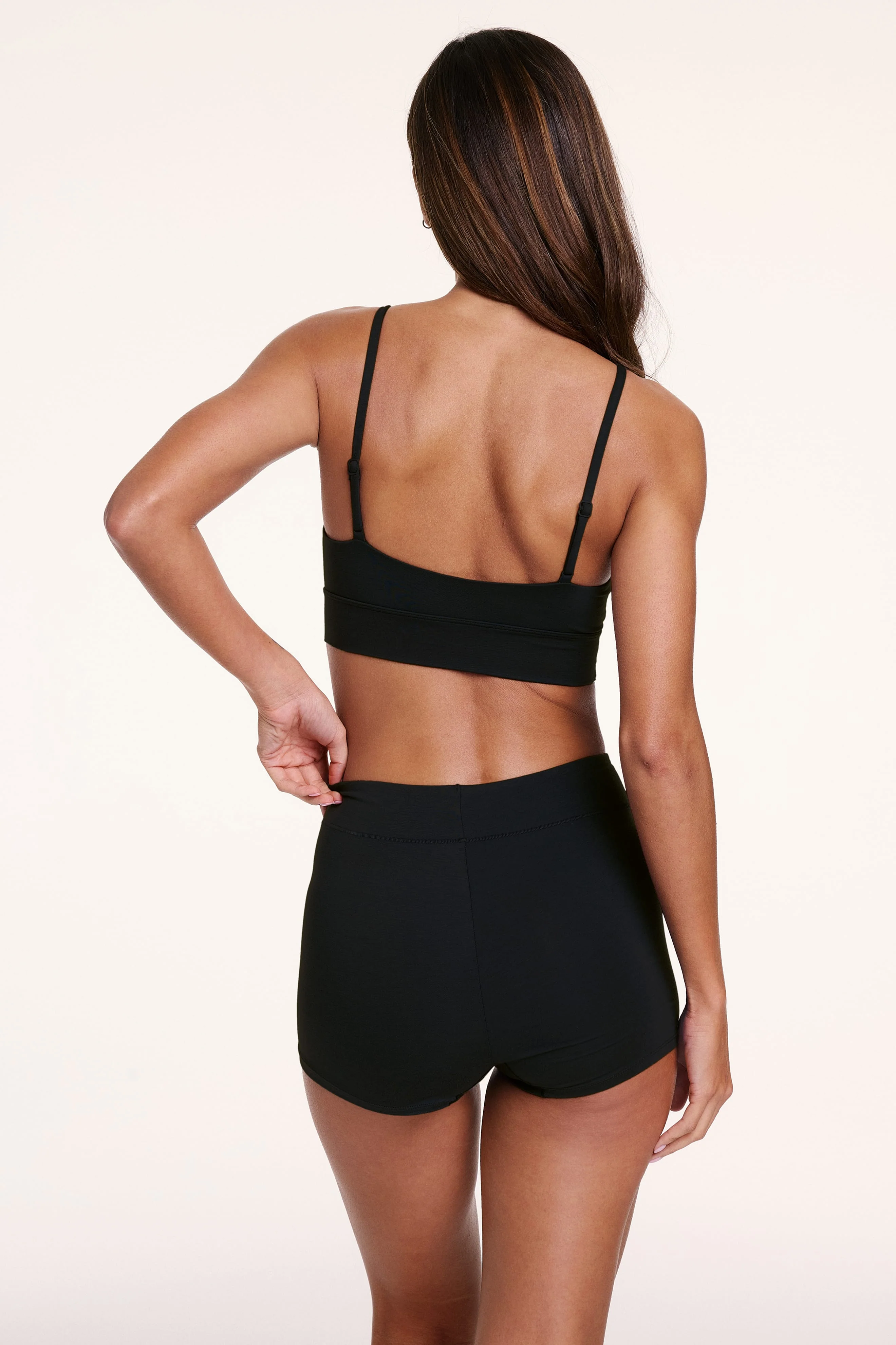 Cloud Cotton Highwaist Boyshort - Black - Image 6