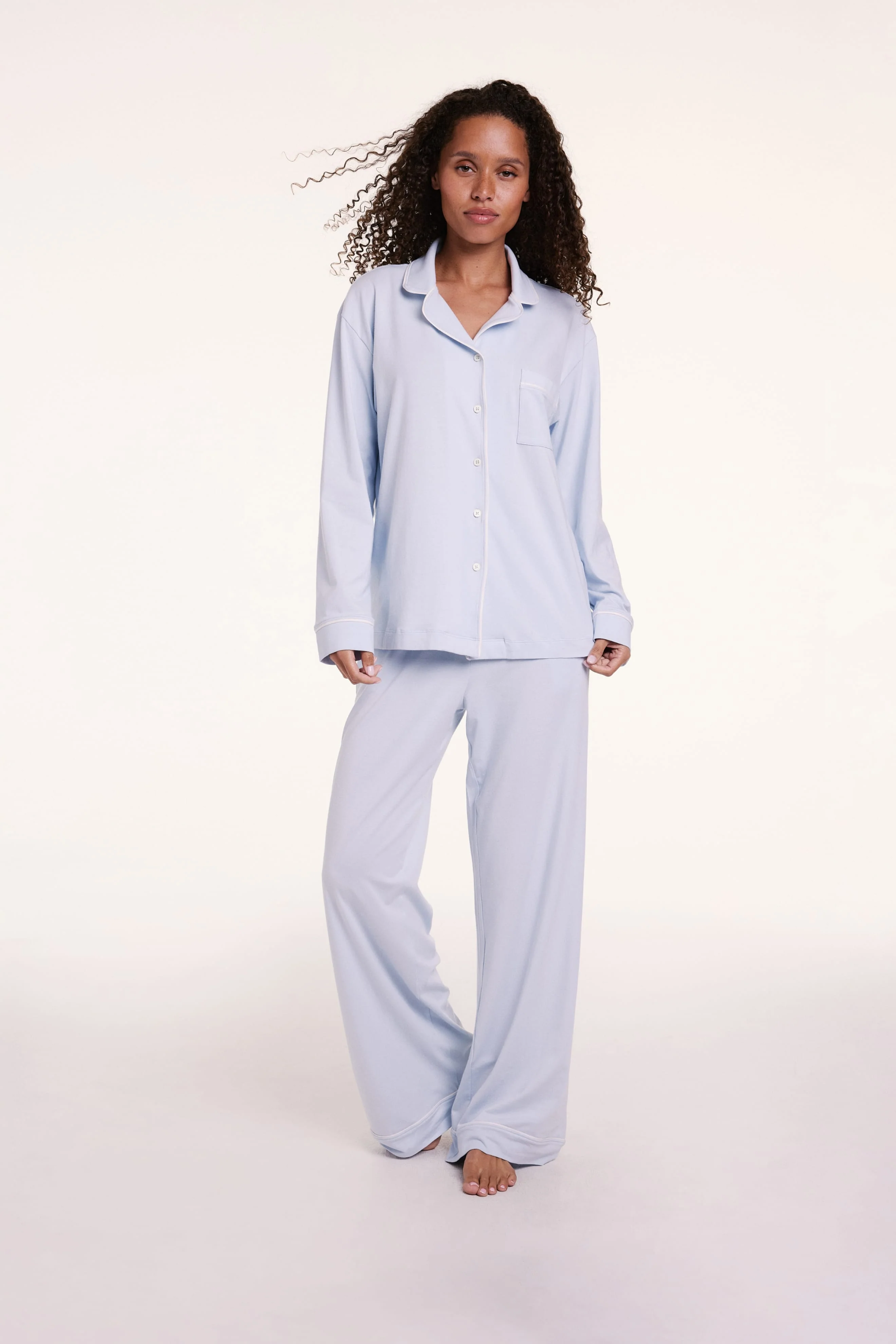 Perfect Pima Long Sleeve Shirt & Pants Set - Image 2