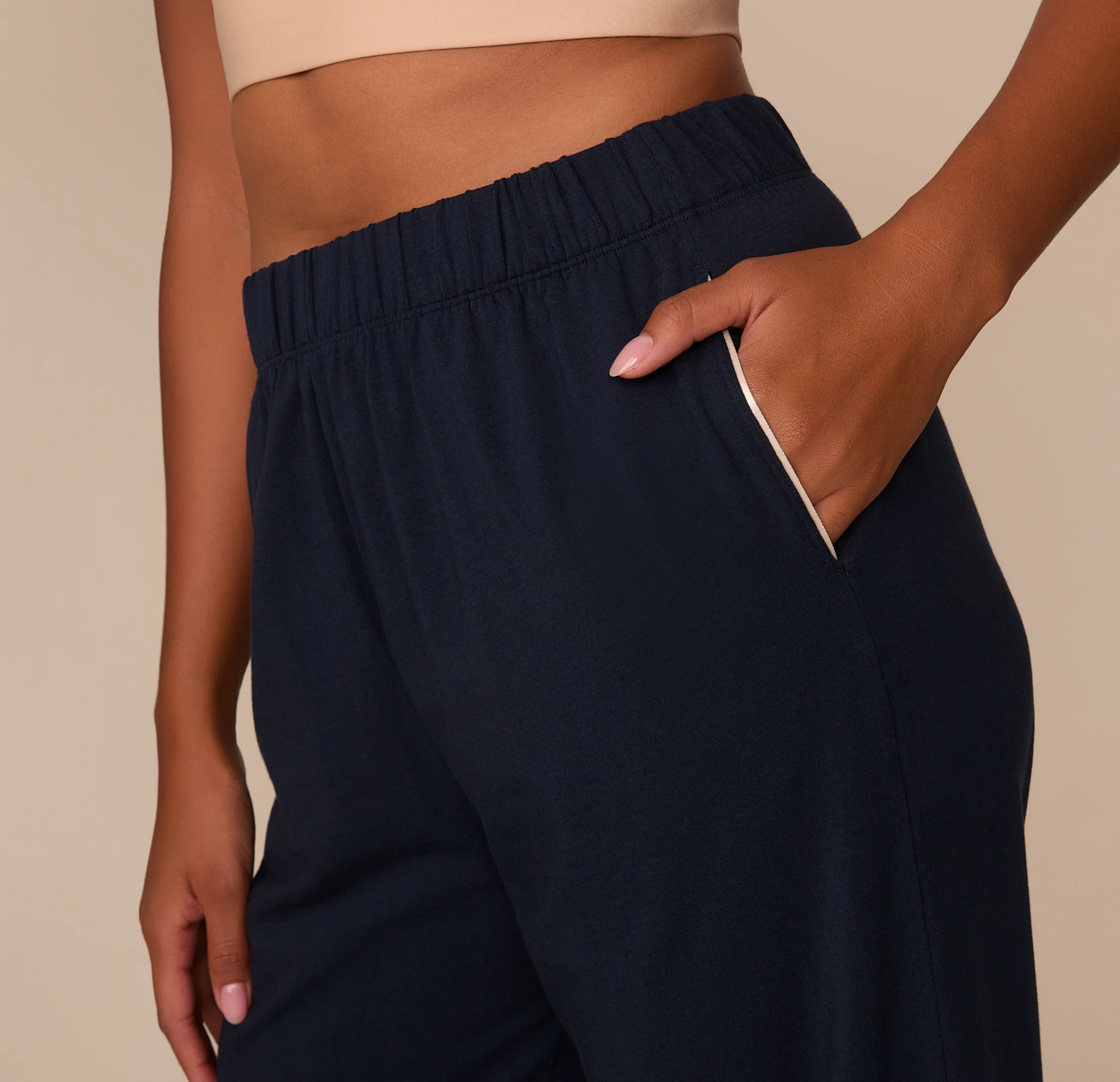 Perfect Pima Pajama Pants - Navy - Image 4