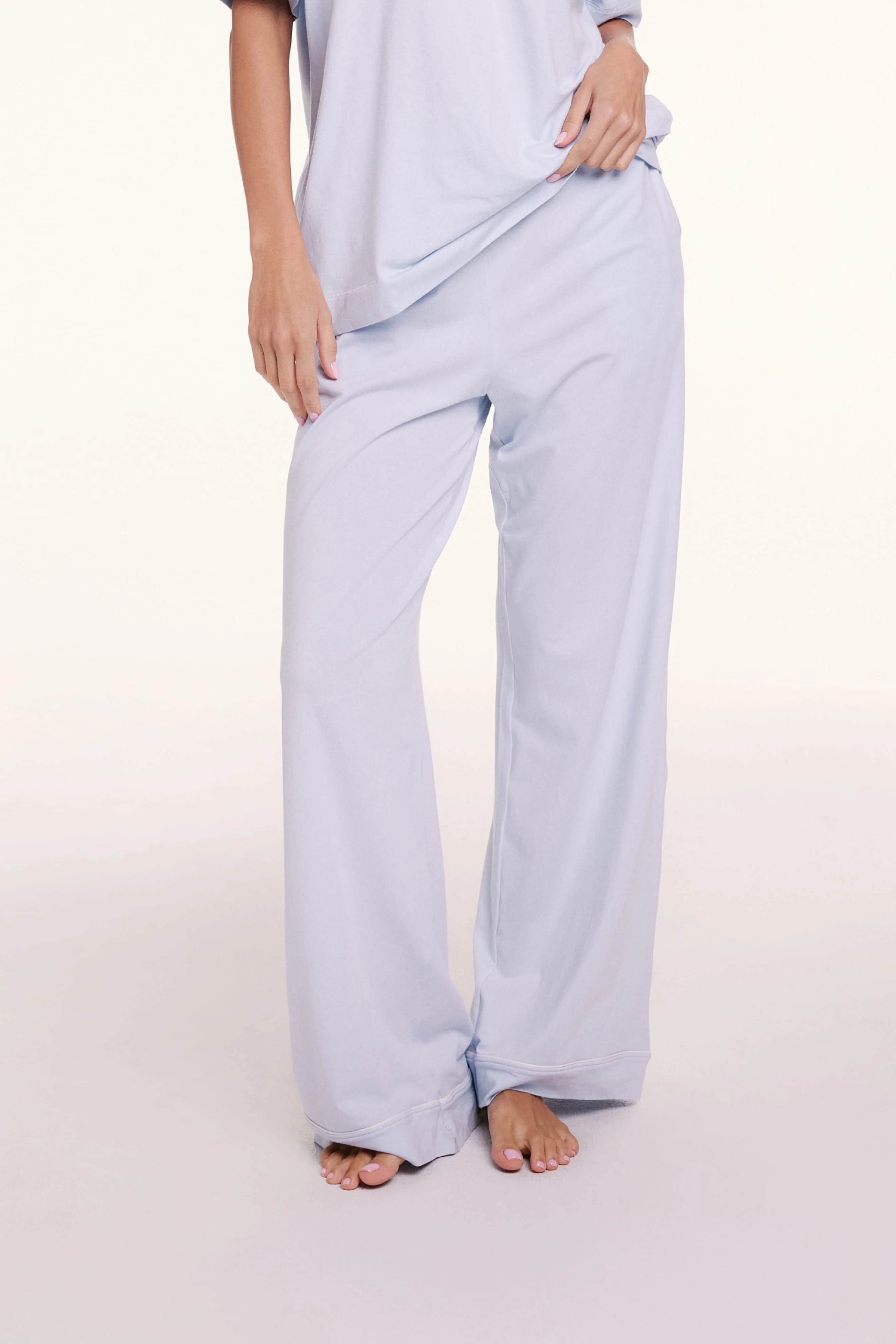 Perfect Pima Pajama Pants - Soft Blue - Image 5