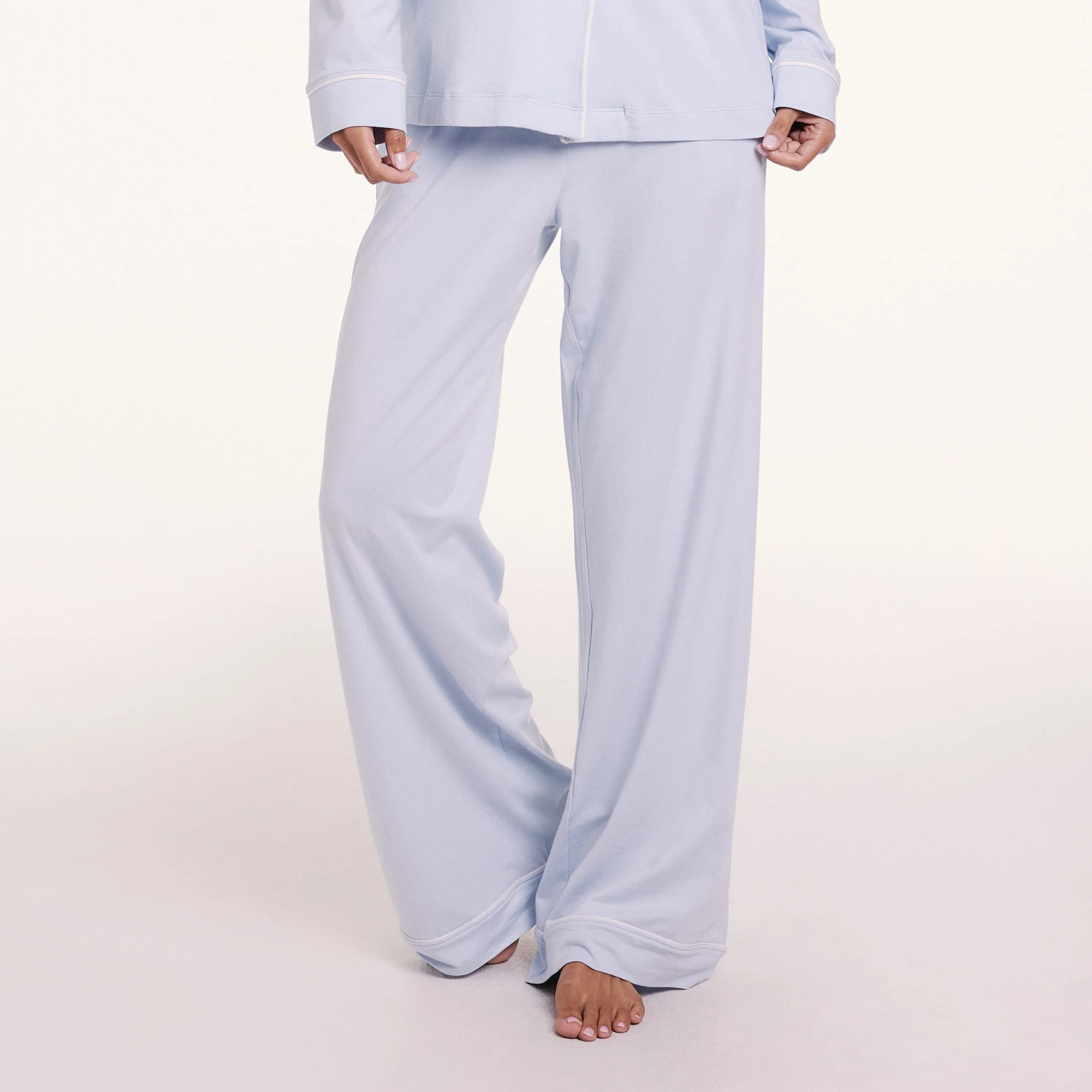 Perfect Pima Pajama Pants - Soft Blue - Image 6