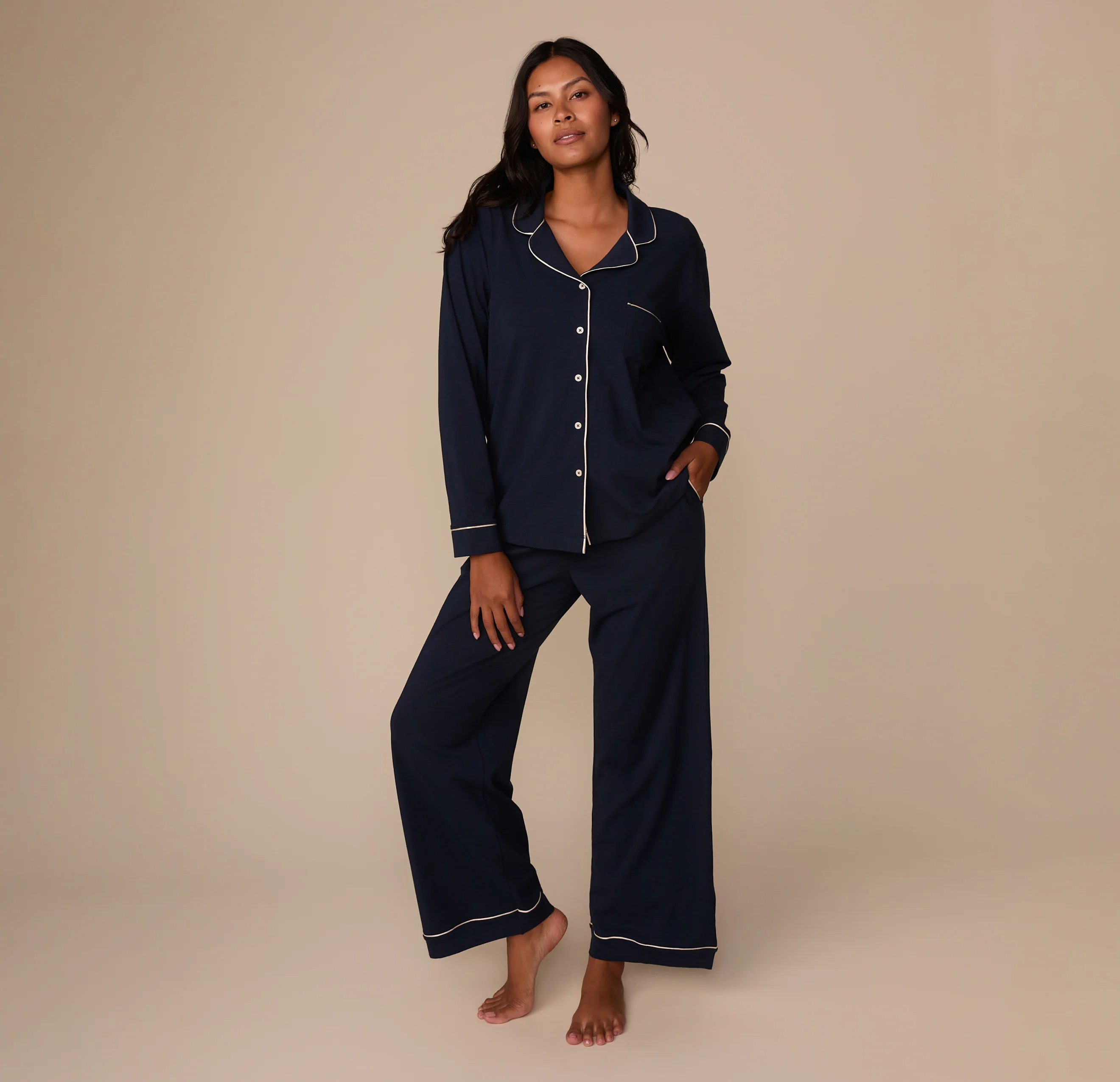 Perfect Pima Long Sleeve Shirt & Pants Set - Image 3