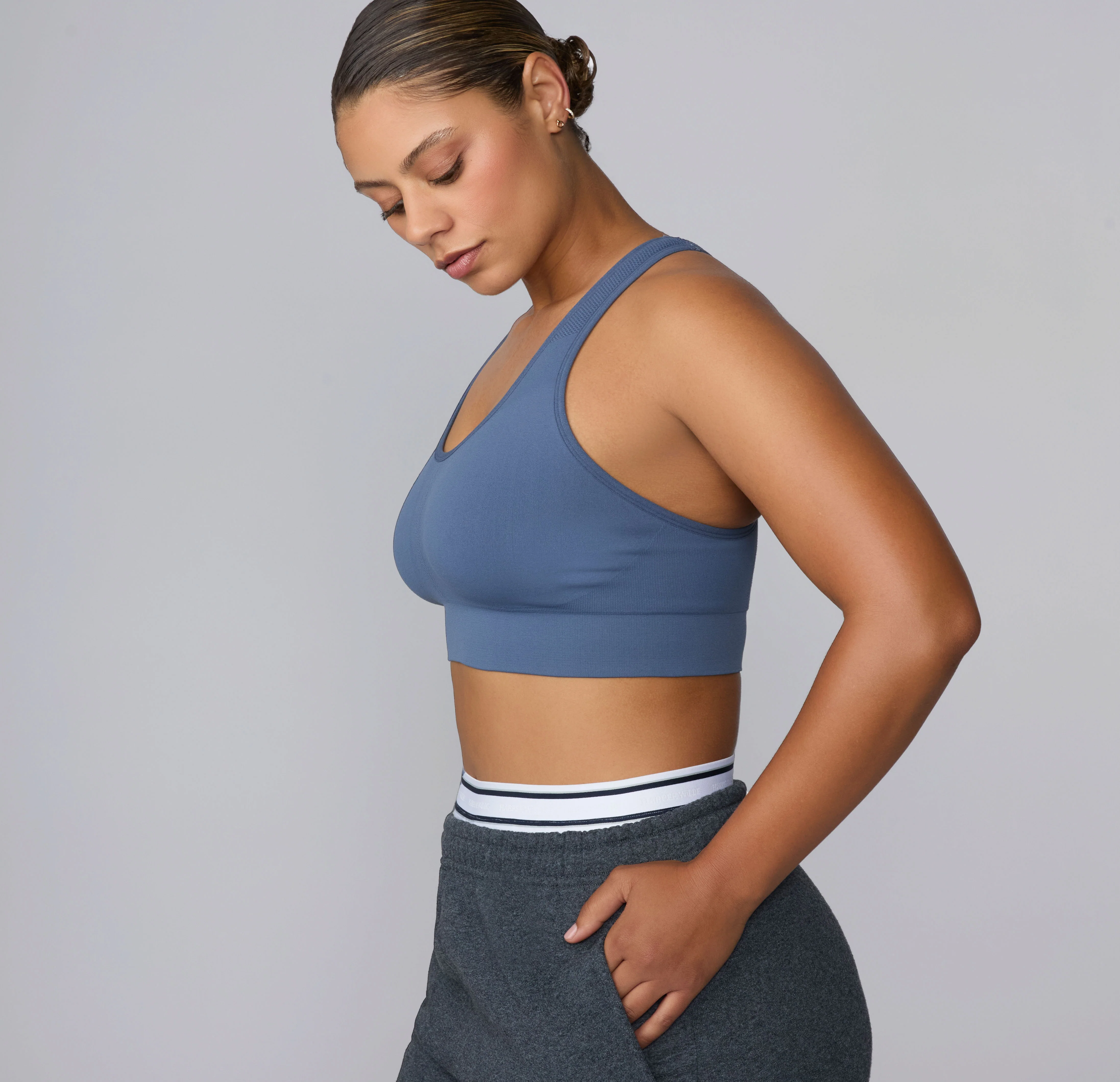 Seamless Racerback Sports Bra - Evernight - Image 5