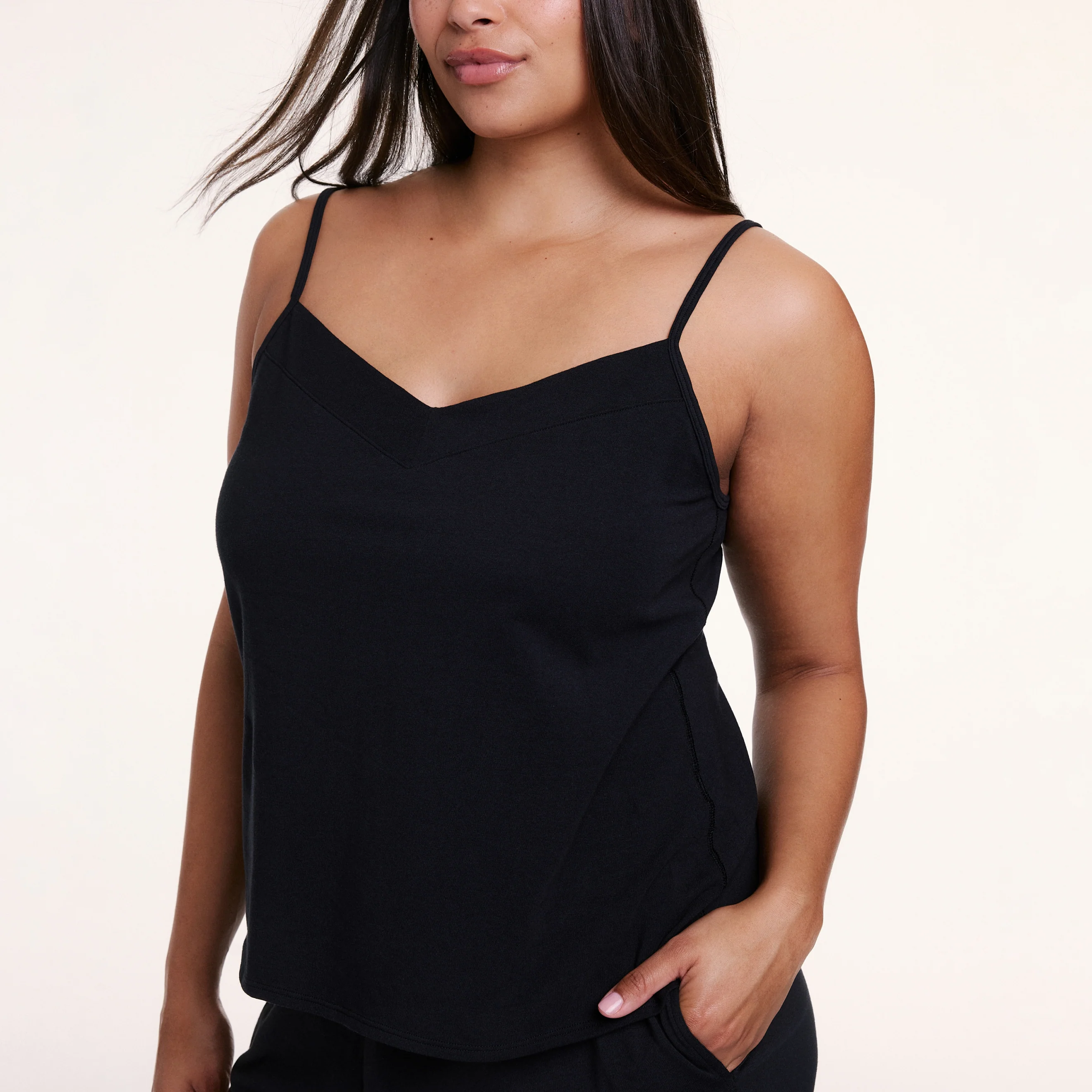 Sunday Pima Cami - Black - Image 5