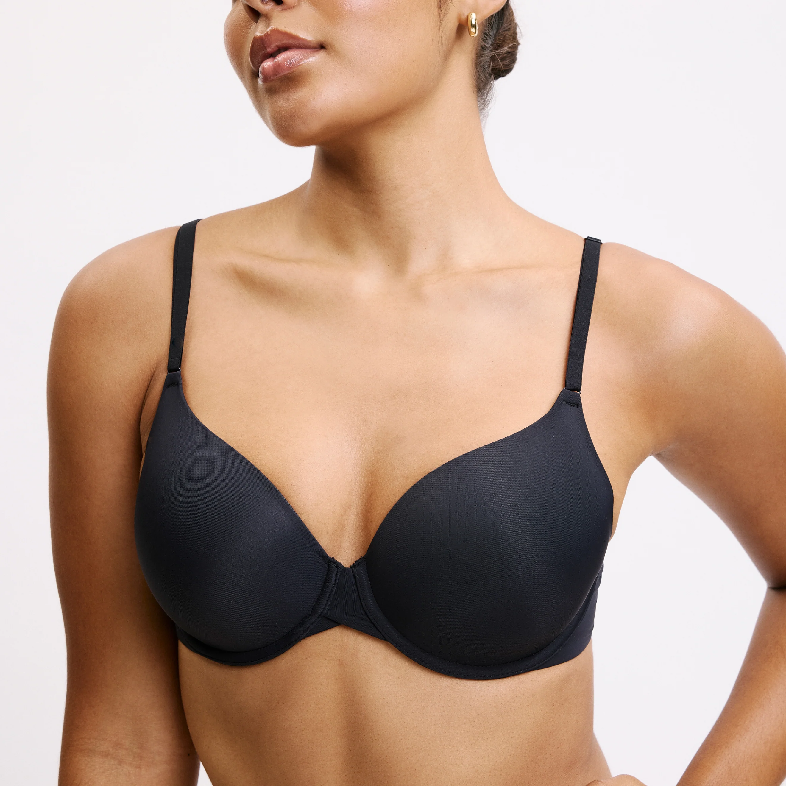 Base T-Shirt Bra - Black - Image 7