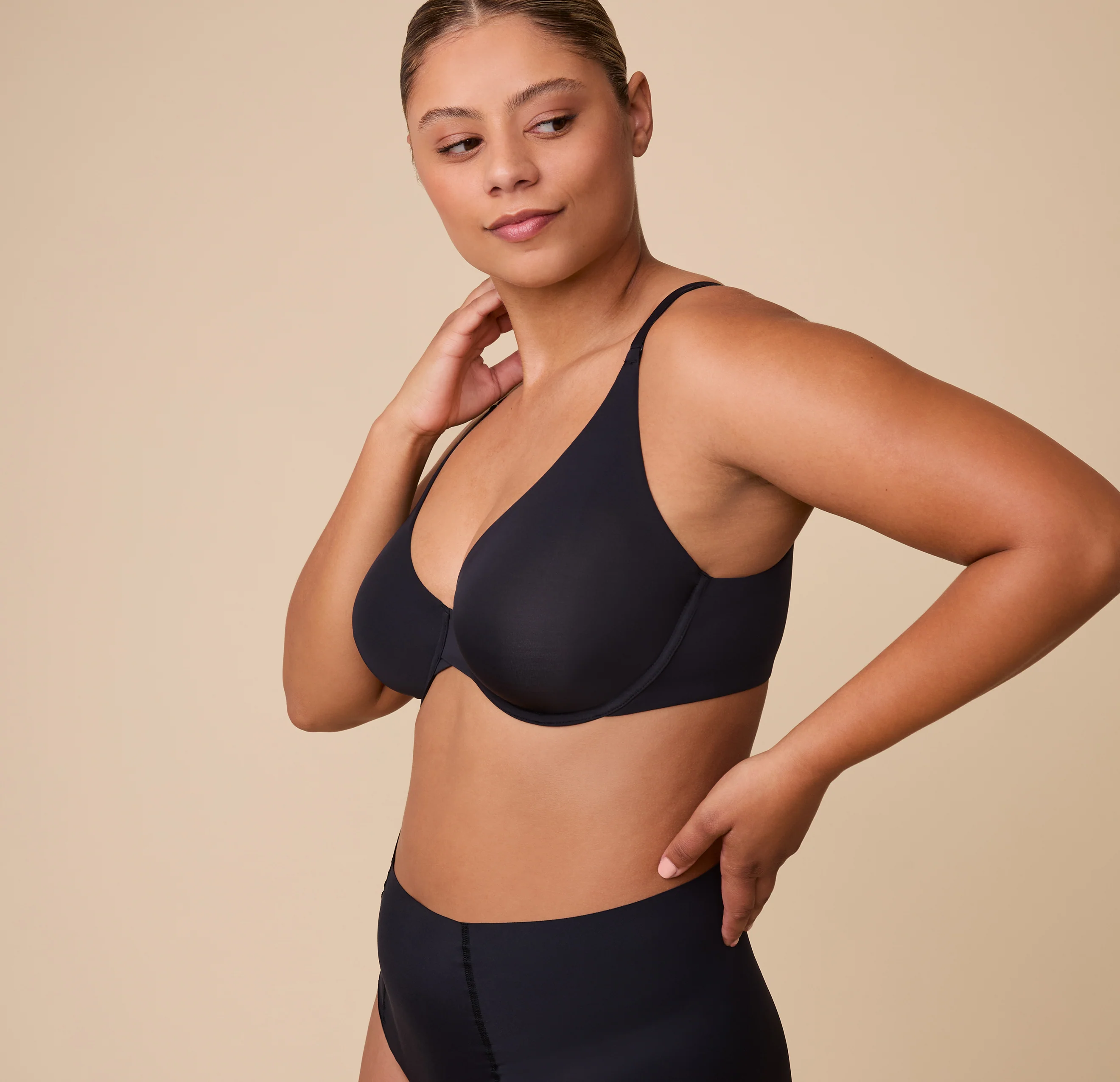 Base Unlined Bra - Black - Image 6
