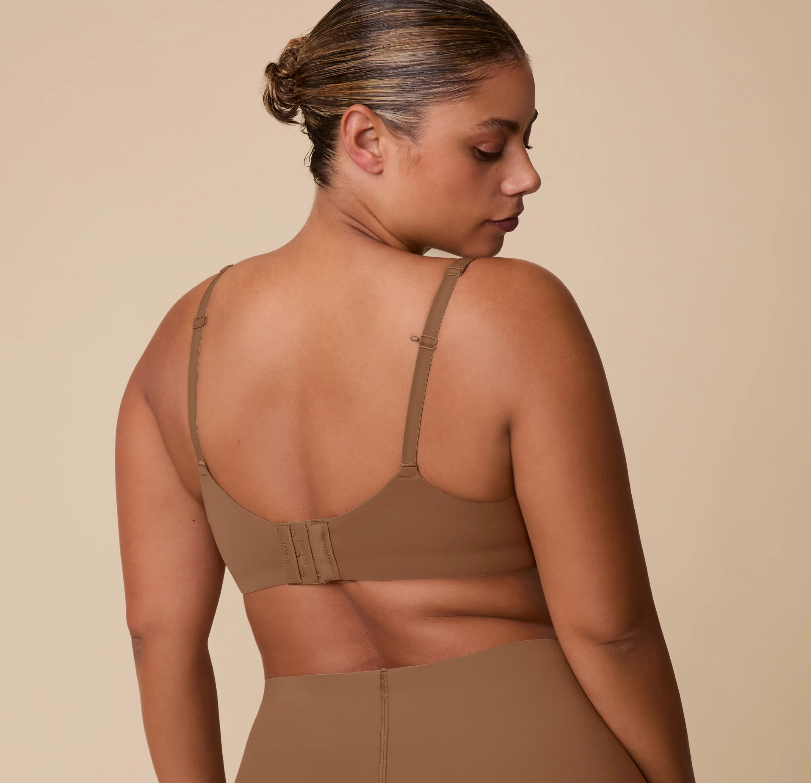 Base Unlined Bra - Brown - Image 7