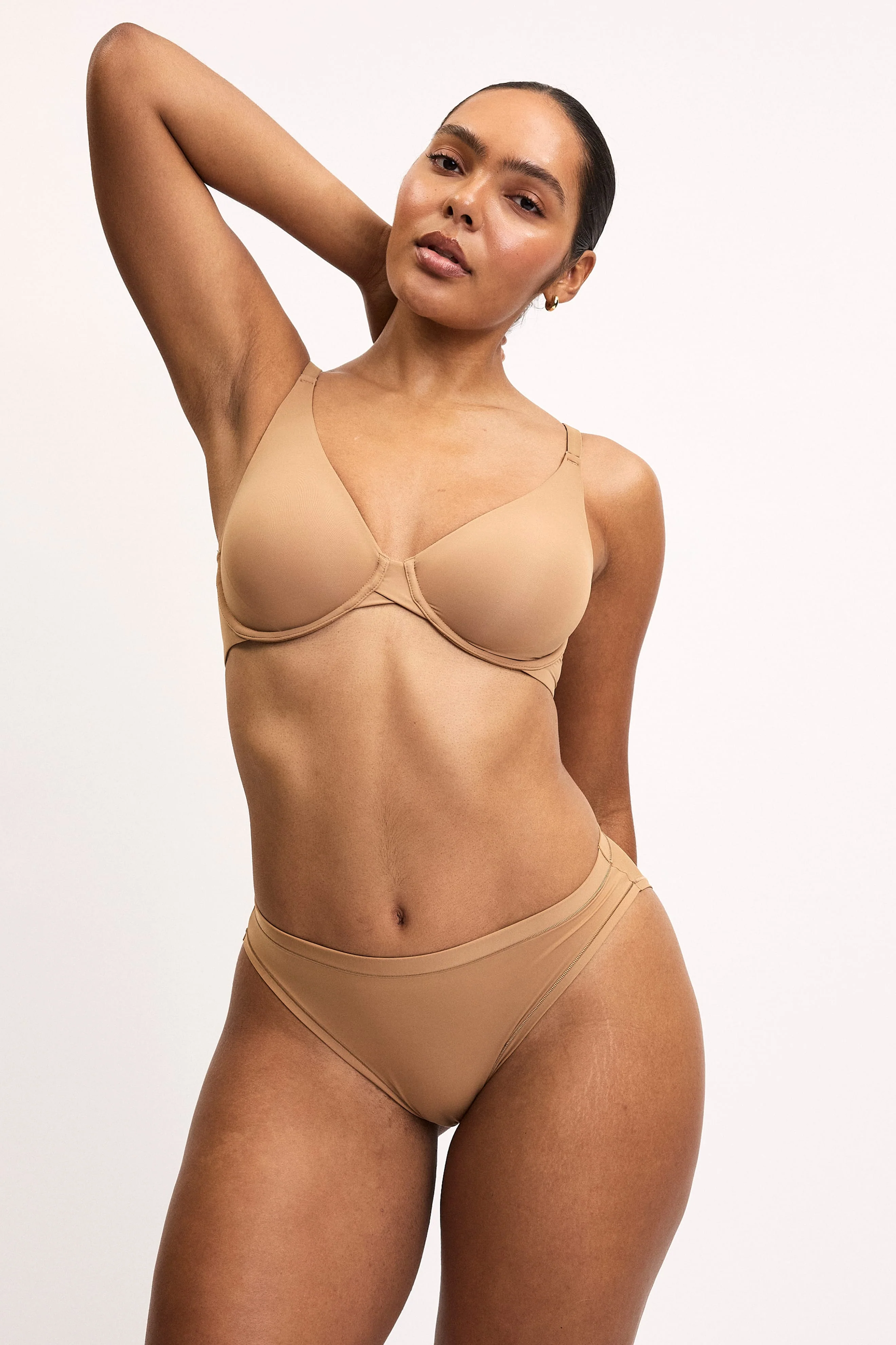 Base Unlined Bra - Tan - Image 3
