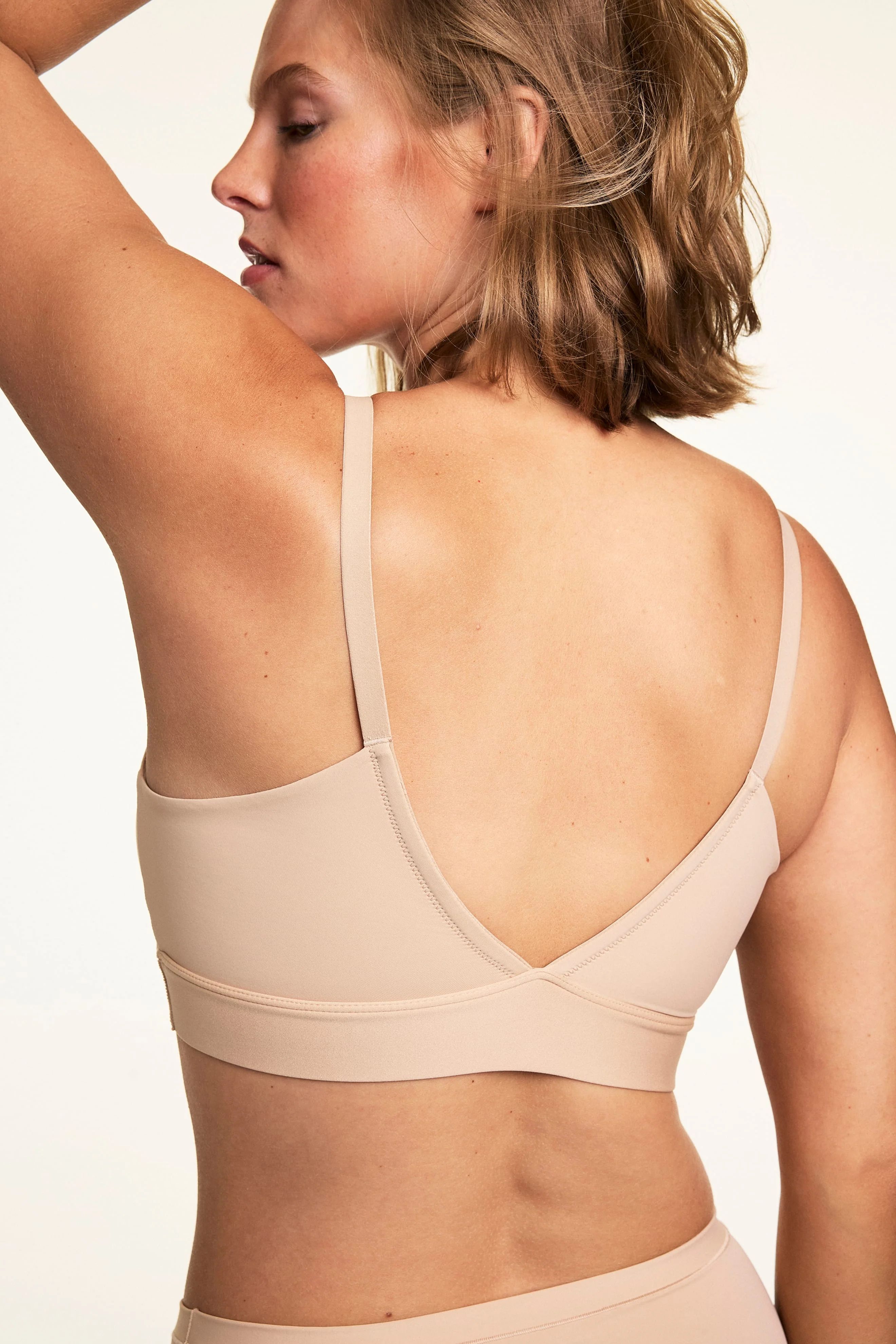 Bliss Triangle Bralette - Beige - Image 5