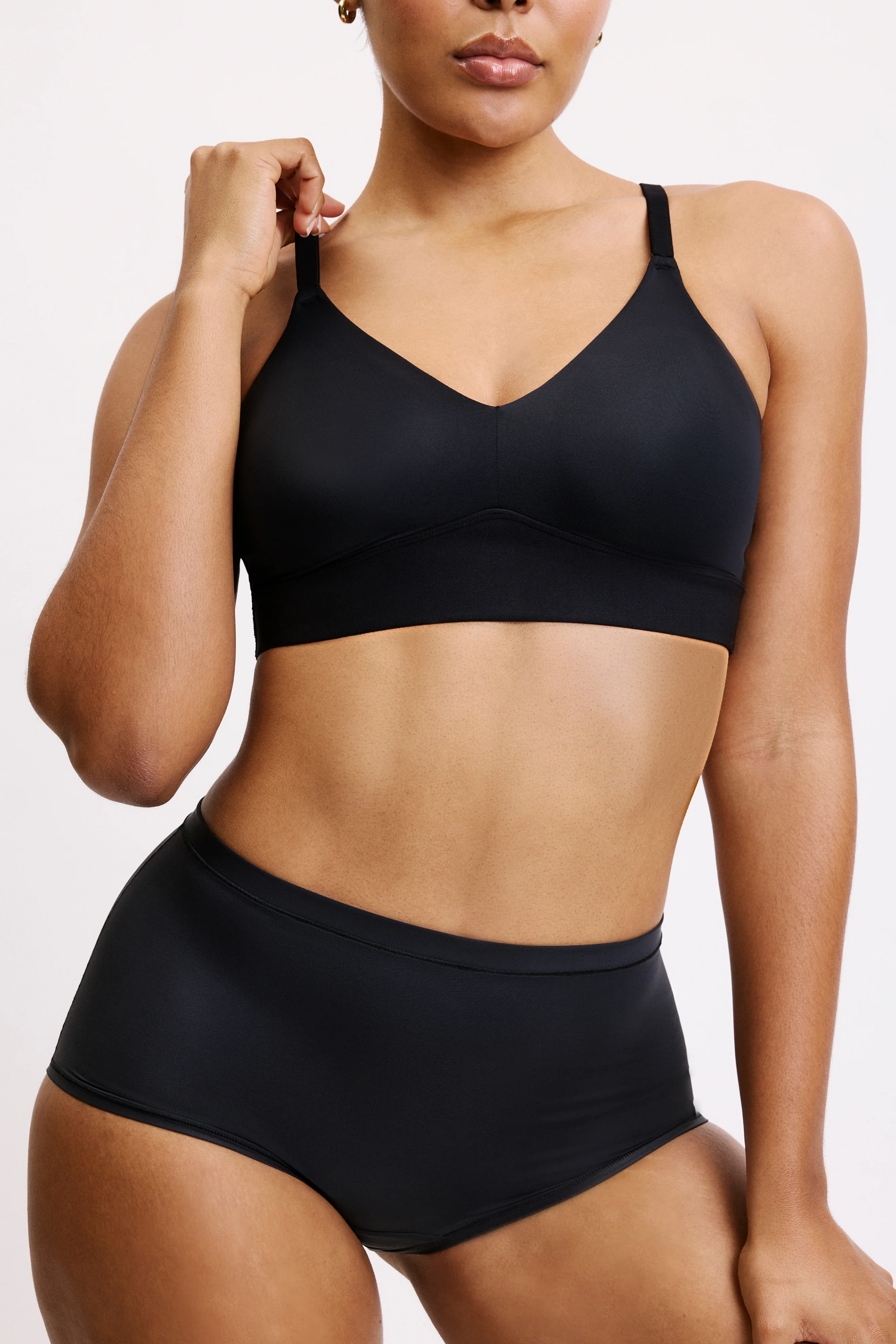 Bliss Triangle Bralette - Black - Image 5