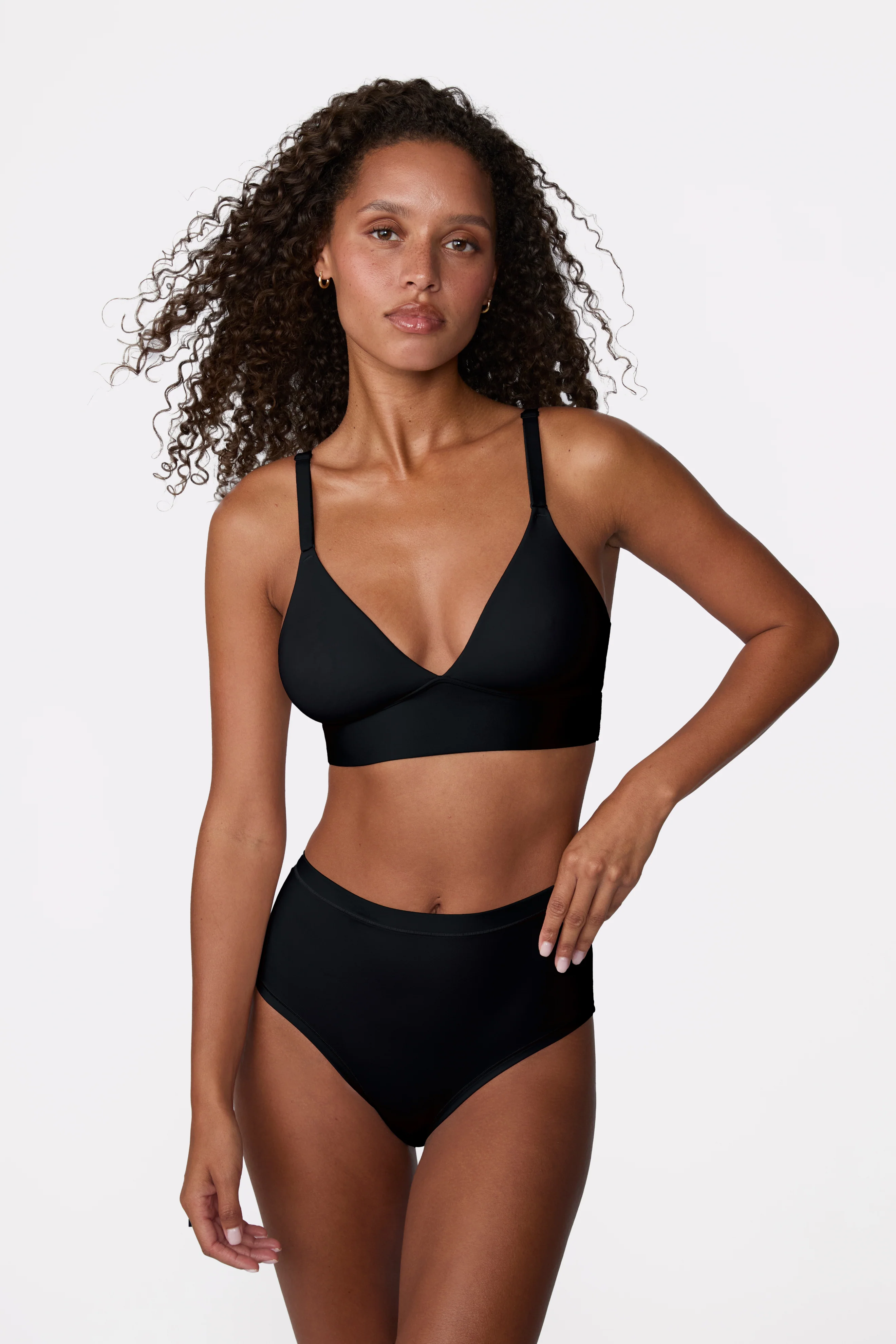 Bliss Triangle Bralette - Black - Image 6