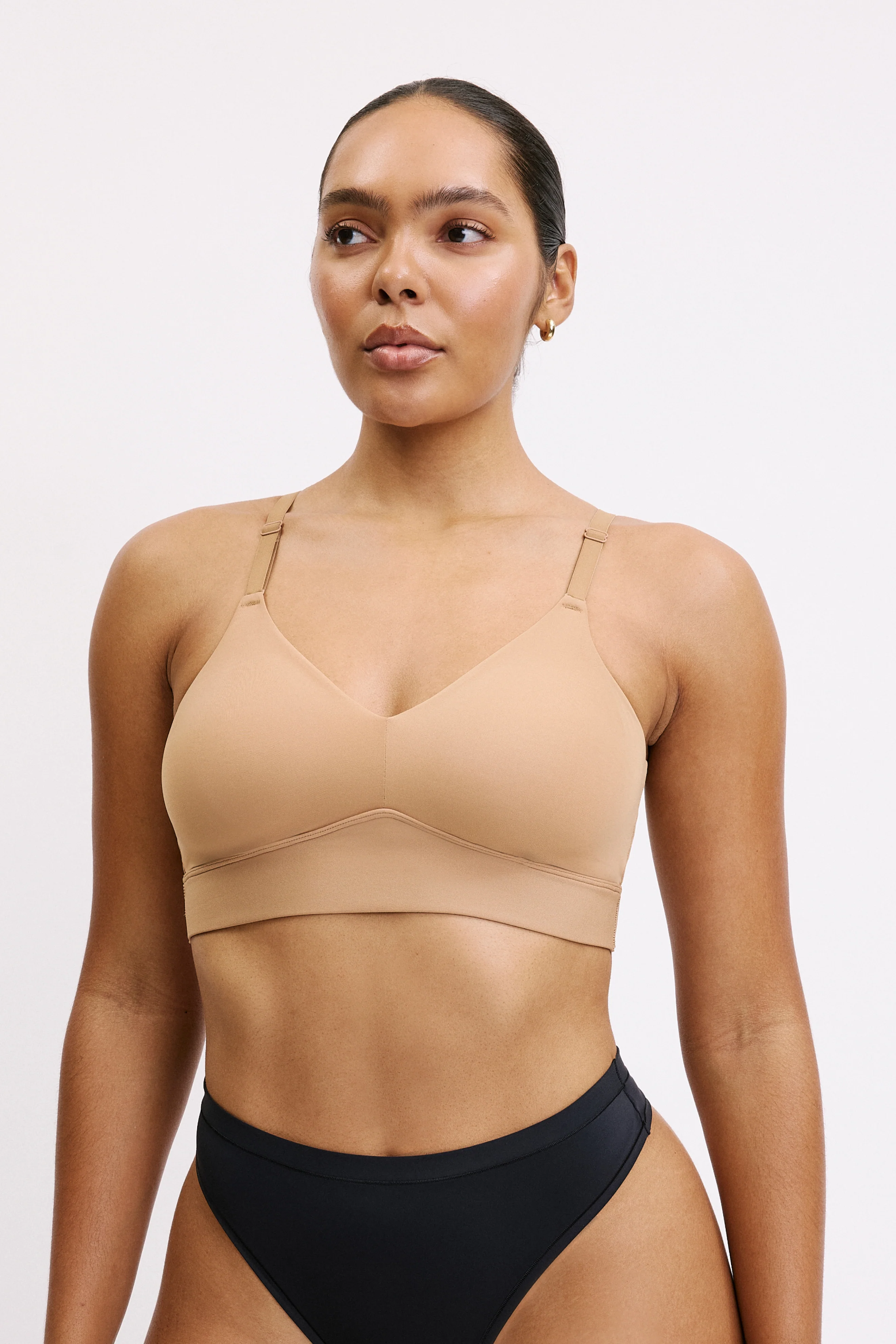 Bliss Triangle Bralette - Tan - Image 3