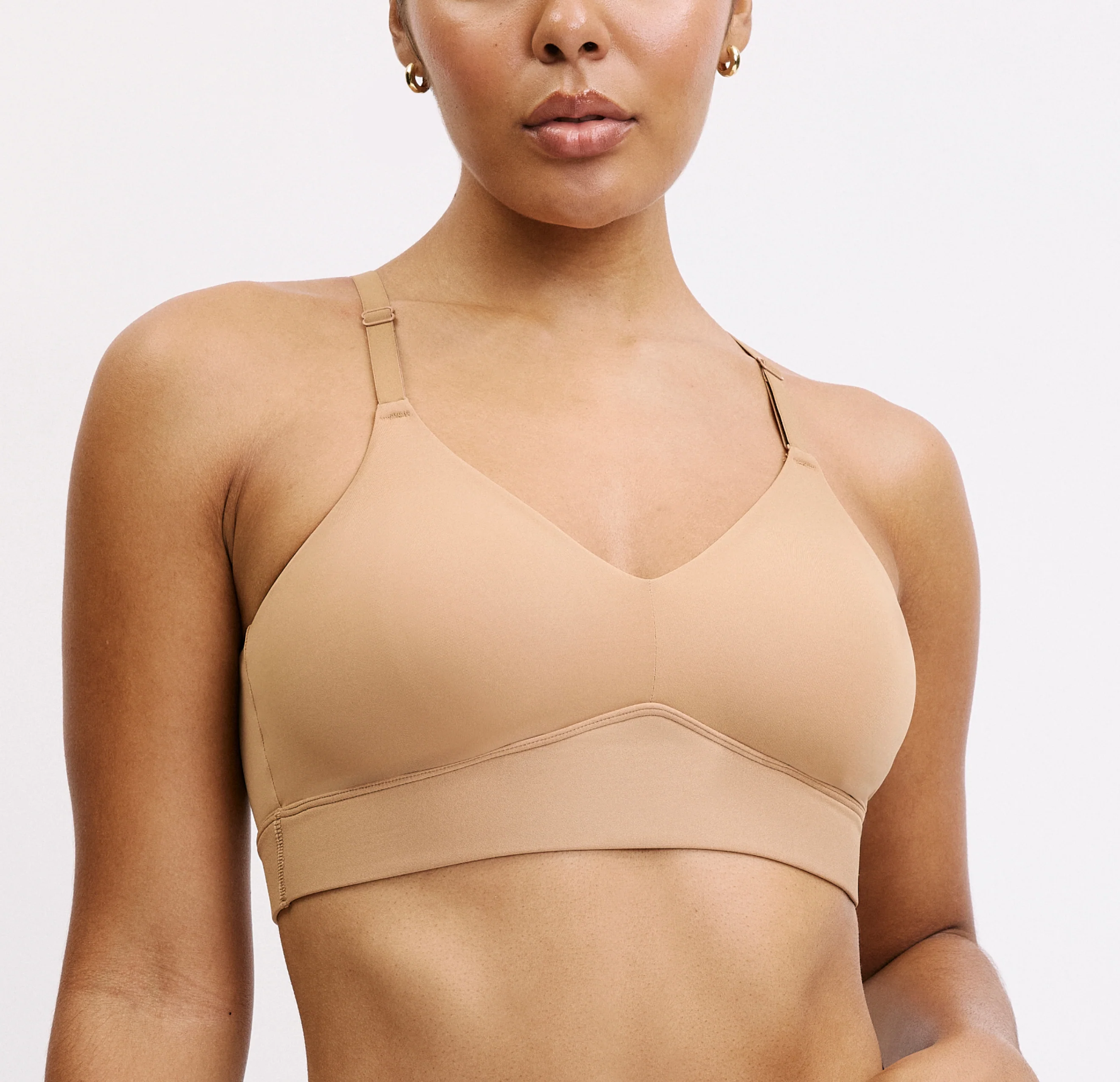 Bliss Triangle Bralette - Tan - Image 7